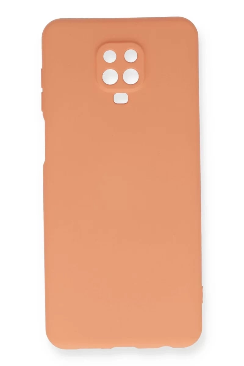 Xiaomi Redmi Note 9 Pro Kılıf Nano içi Kadife Silikon - Turuncu