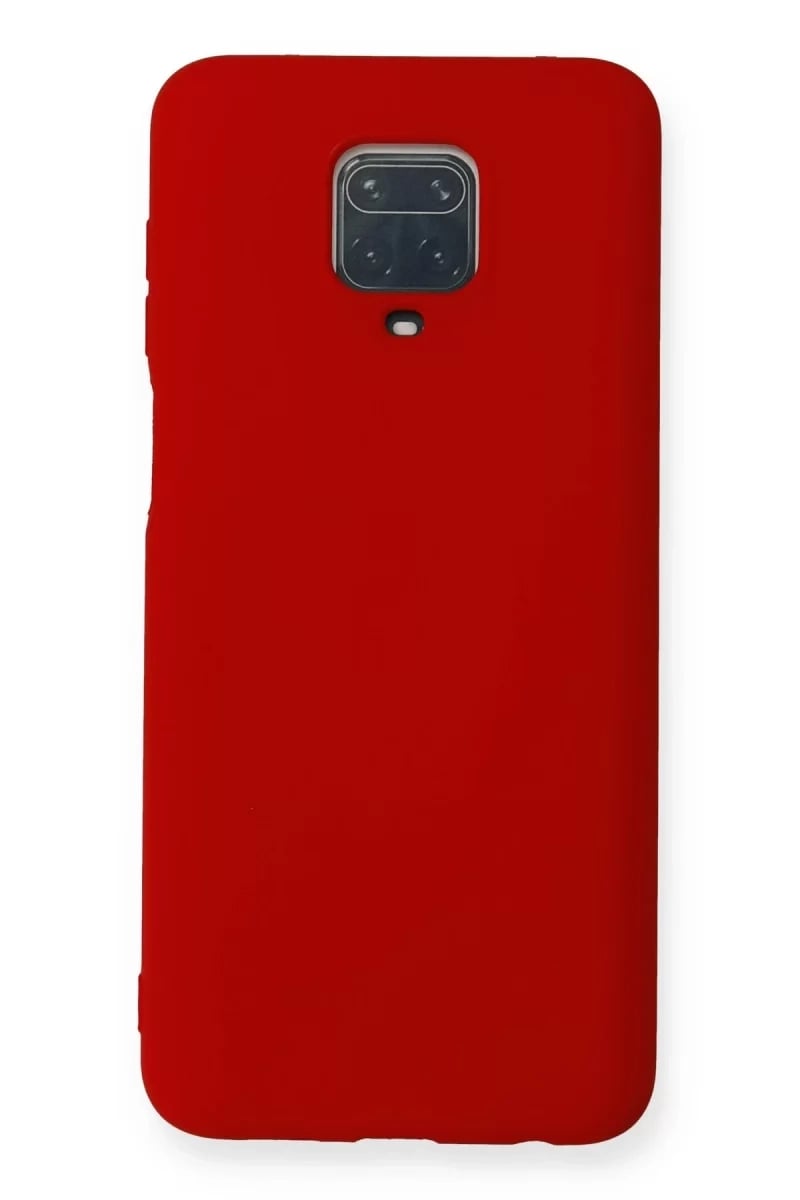 Xiaomi Redmi Note 9 Pro Kılıf Nano içi Kadife Silikon - Kırmızı