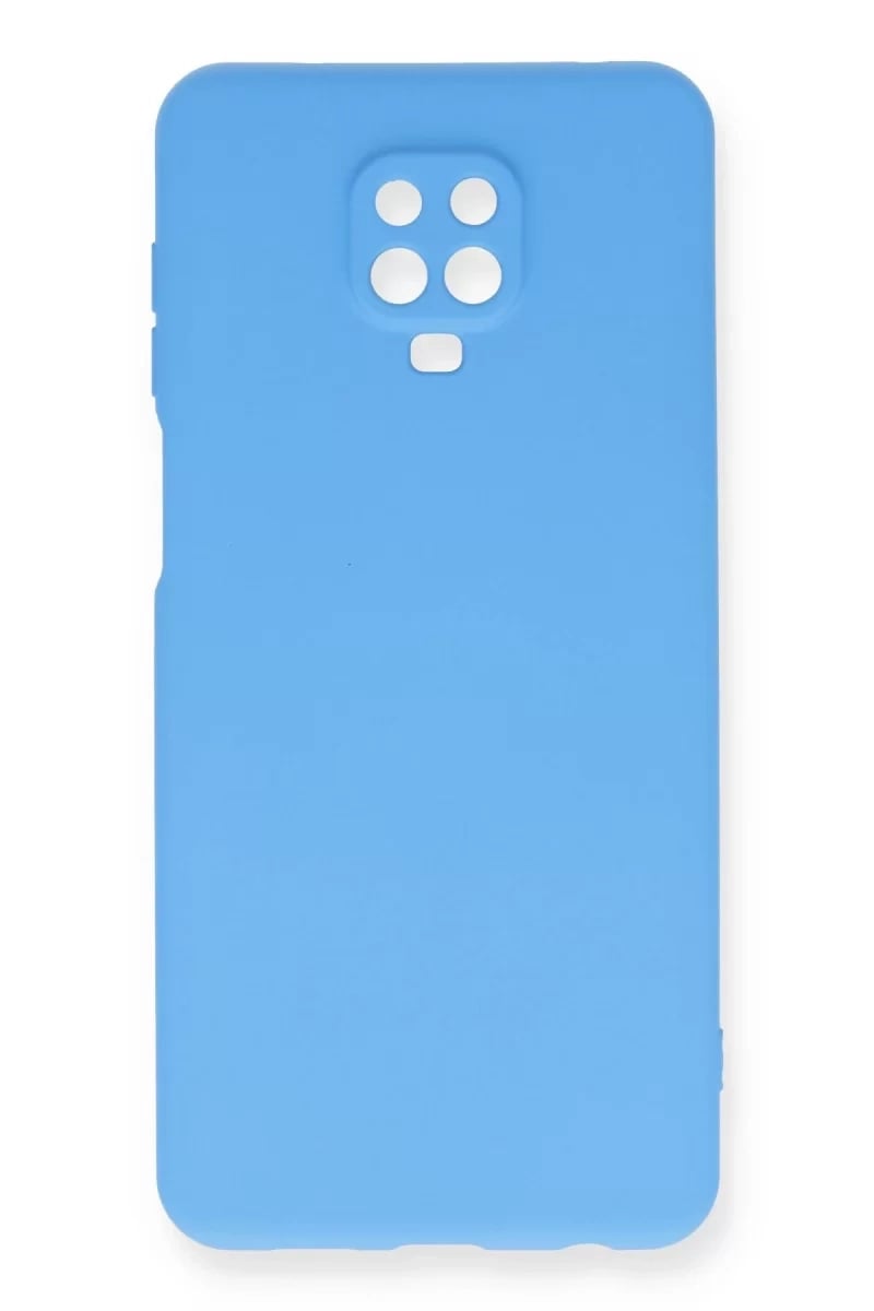 Xiaomi Redmi Note 9 Pro Kılıf Nano içi Kadife Silikon - Mavi