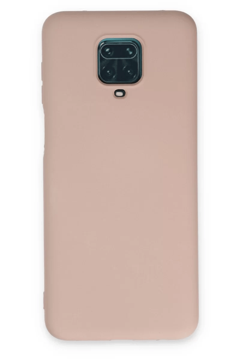 Xiaomi Redmi Note 9 Pro Kılıf Nano içi Kadife Silikon - Pudra