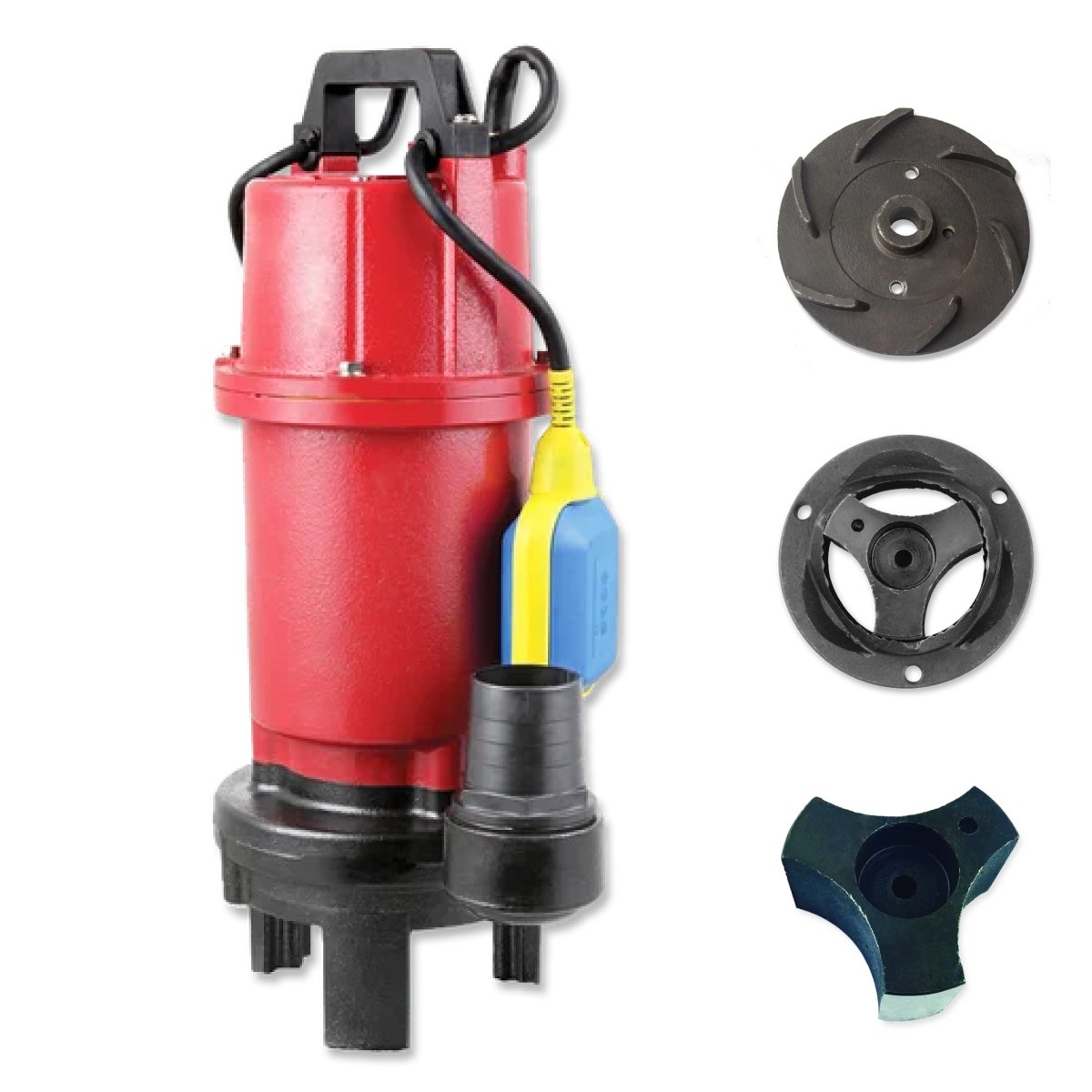 İmpo QDX15-7-1.1F - 1.5Hp Parçalayıcılı Foseptik Pompası 2''