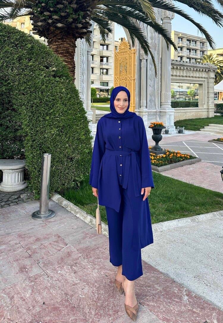 Layer Asimetrik Pantolon Takim | Lacivert