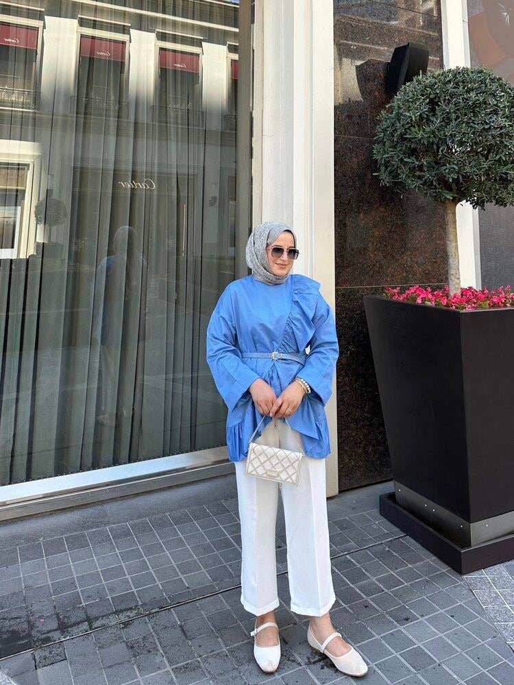 Maysa Gömlek | Mavi