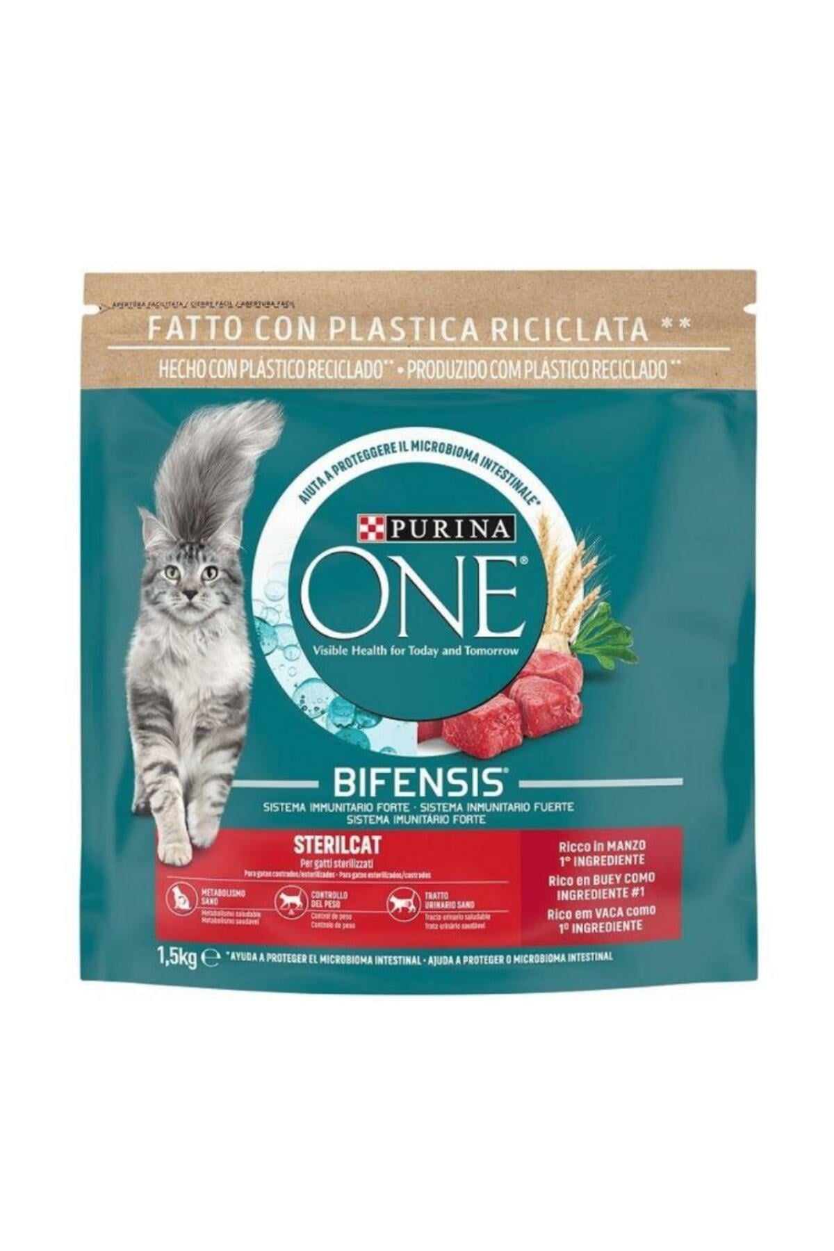 Biftekli Kısırlaştırılmış Yetişkin Kedi Maması 1.5 Kg