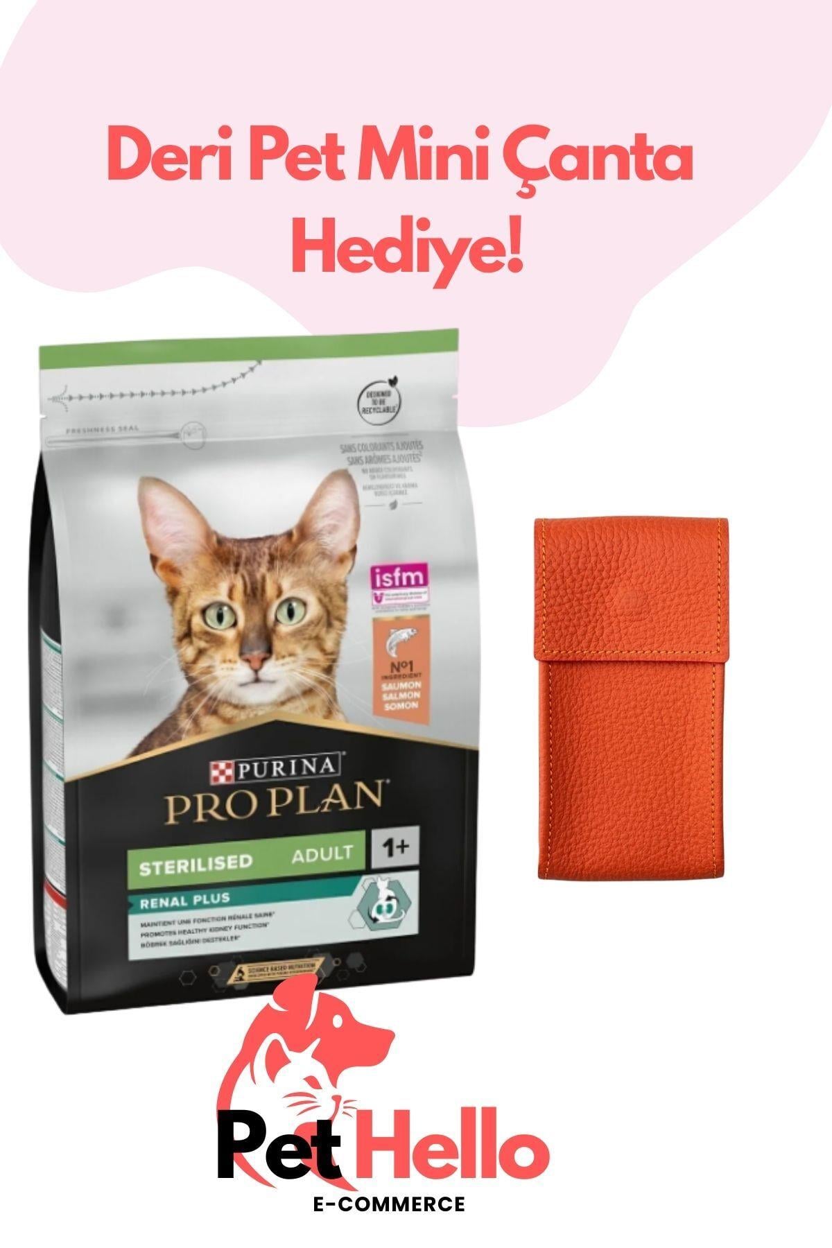 Deri Pet Çanta Hediyeli Sterilised Somonlu Kısırlaştırılmış Yetişkin Kedi Maması 10 kg
