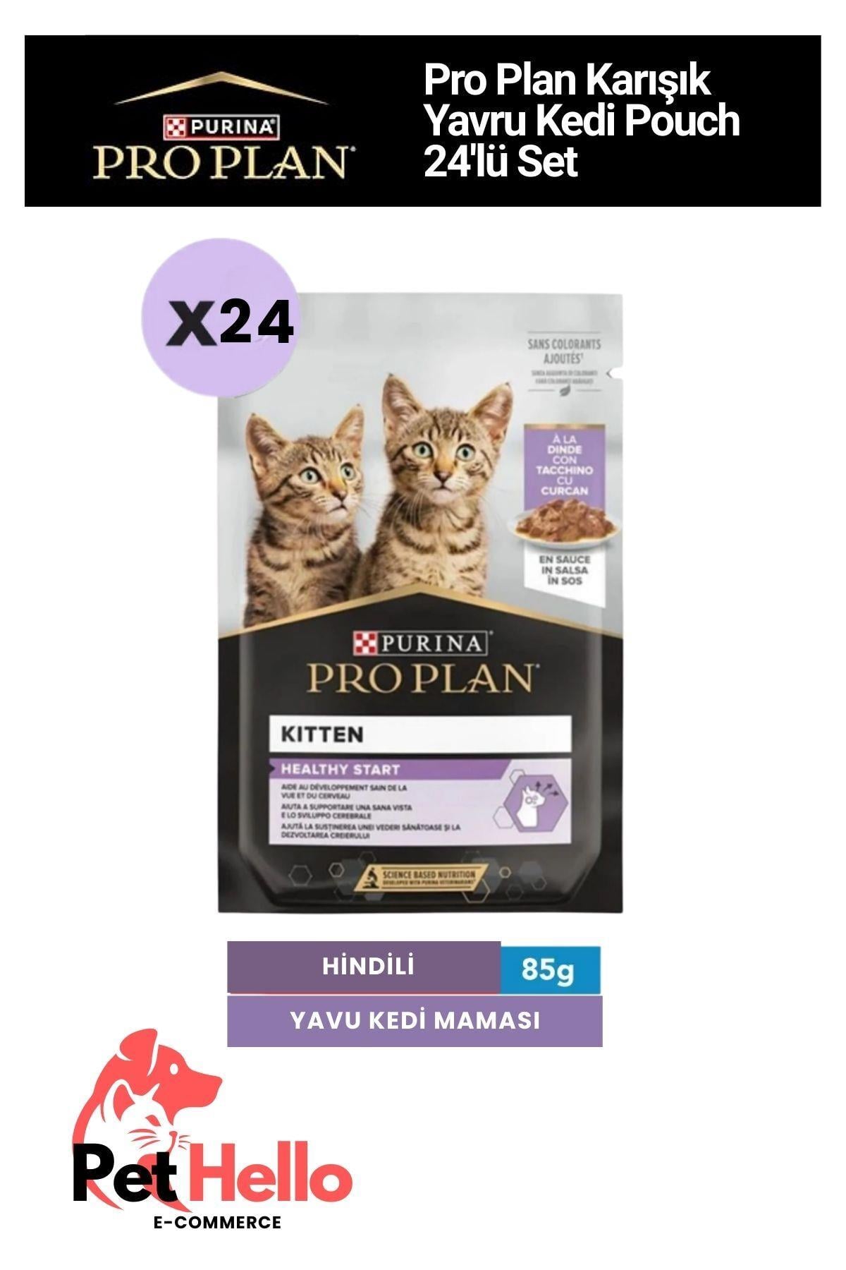 Karışık Yavru Kedi Pouch 24'lü Set Yaş Mama Koneservesi