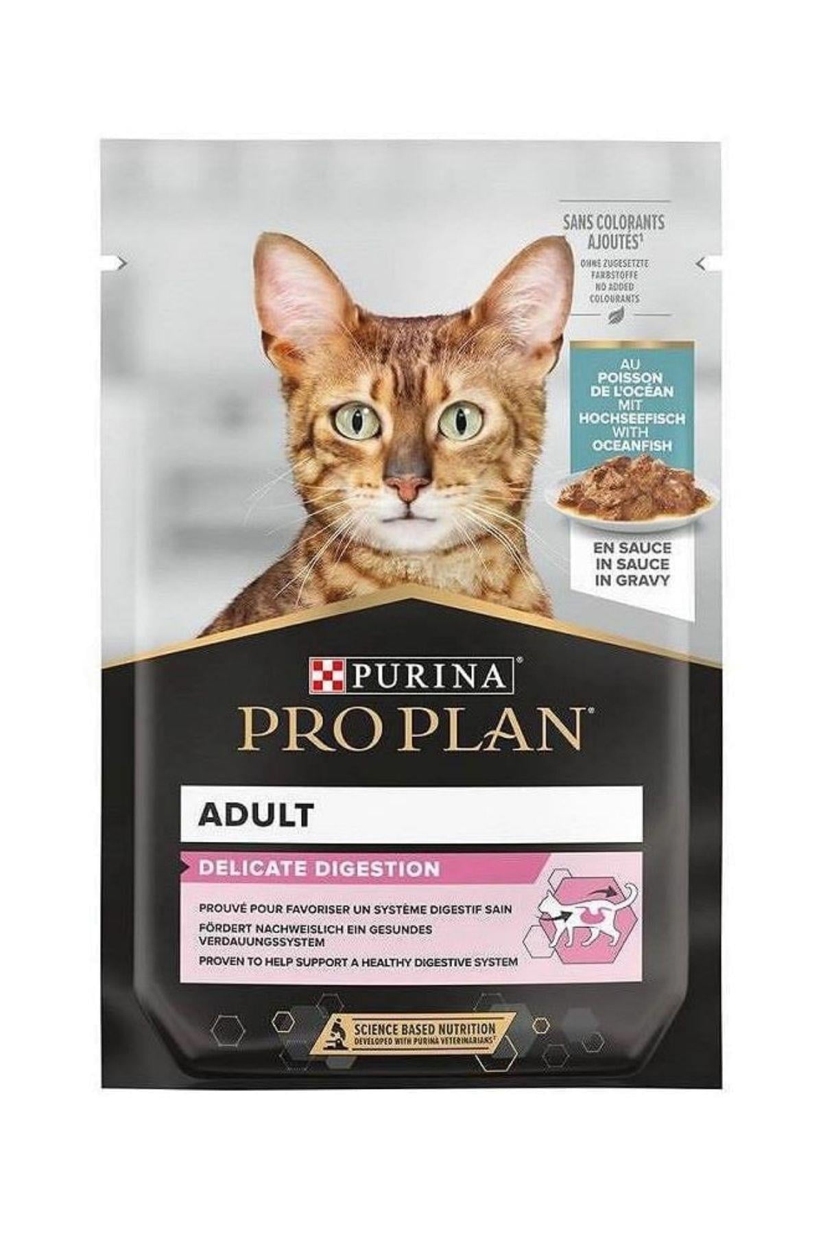 Pouch Delicate Okyanus Balıklı Yetişkin Kedi Konservesi 85 Gr
