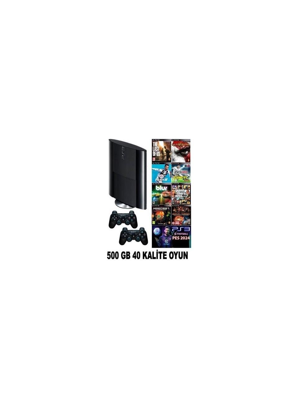 Ps3 500 GB Süper Slin 40 Adet Dijital Oyun (Yenilenmiş Ps3)