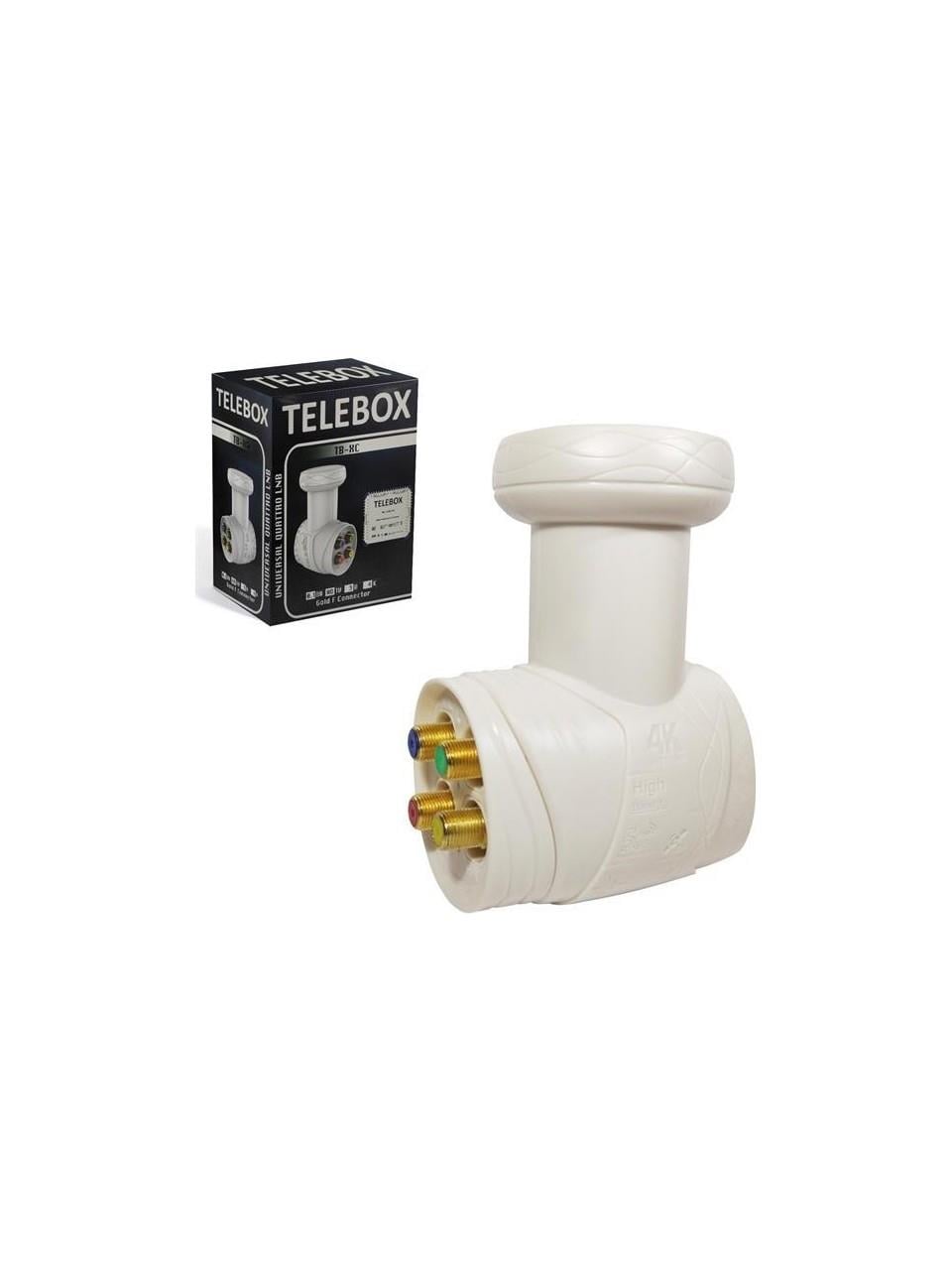 Telebox Tb-Xc 4lü Lnb Santral (Quattro) Gold 0.1db 3D Fhd 4K