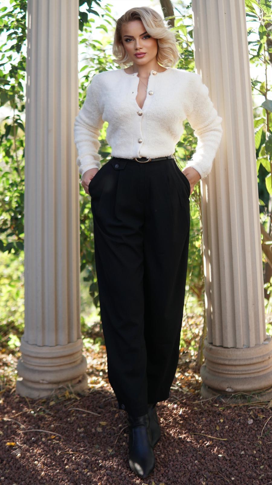 PİLELİ KUMAŞ PANTALON