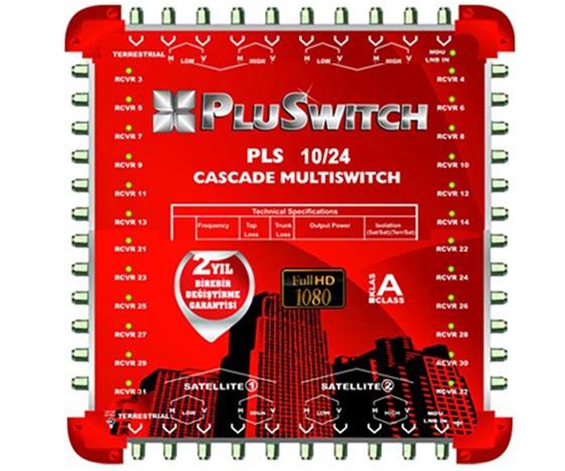 Pluswitch 10*24 Kaskatlı Uydu Santrali Pluswıtch - Mersat Sonlu Uydu Santral