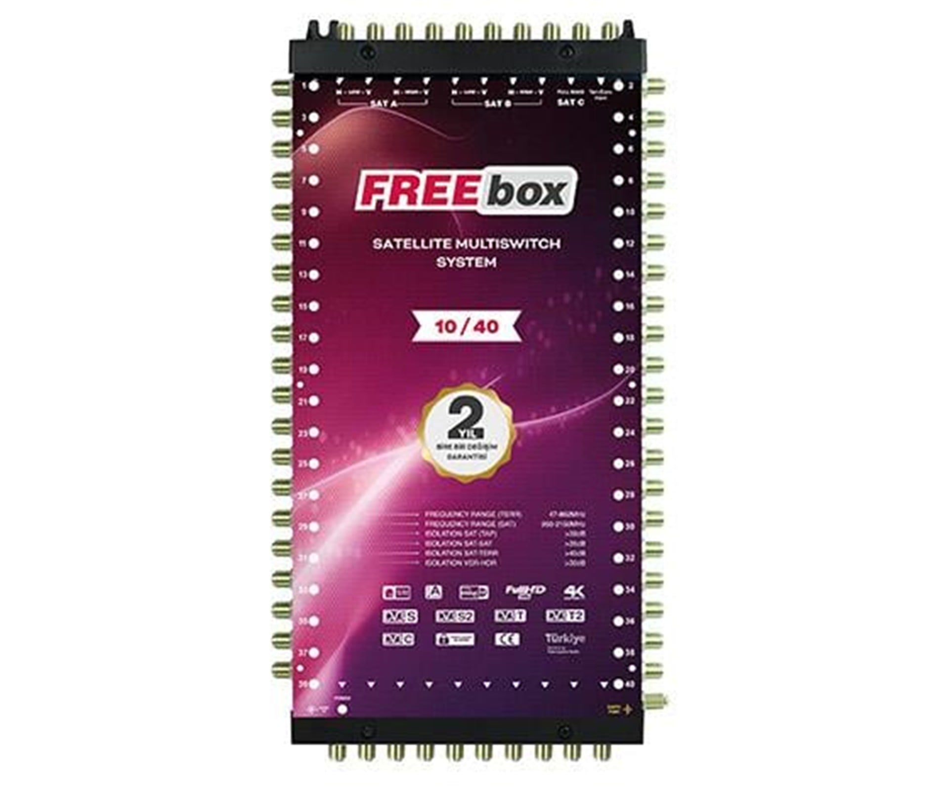 Freebox 10X40 Kaskatlı Santral Freebox - Freebox Kaskatlı Uydu Santral