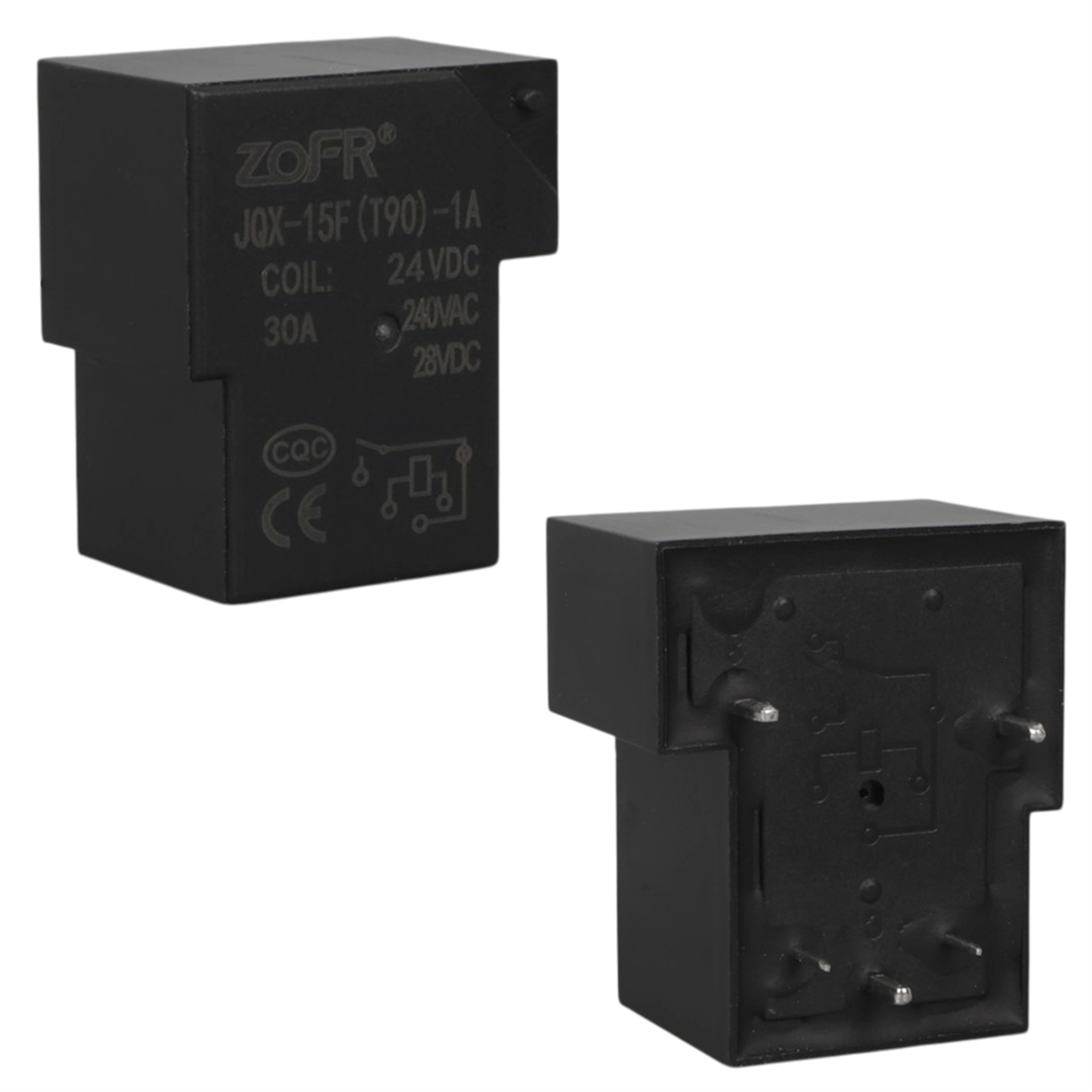 Reyonex 24V 30A 5 Pin Röle (Jqx-15F-T90-24Vdc) - Muhtelif Elektronik Malzemeler
