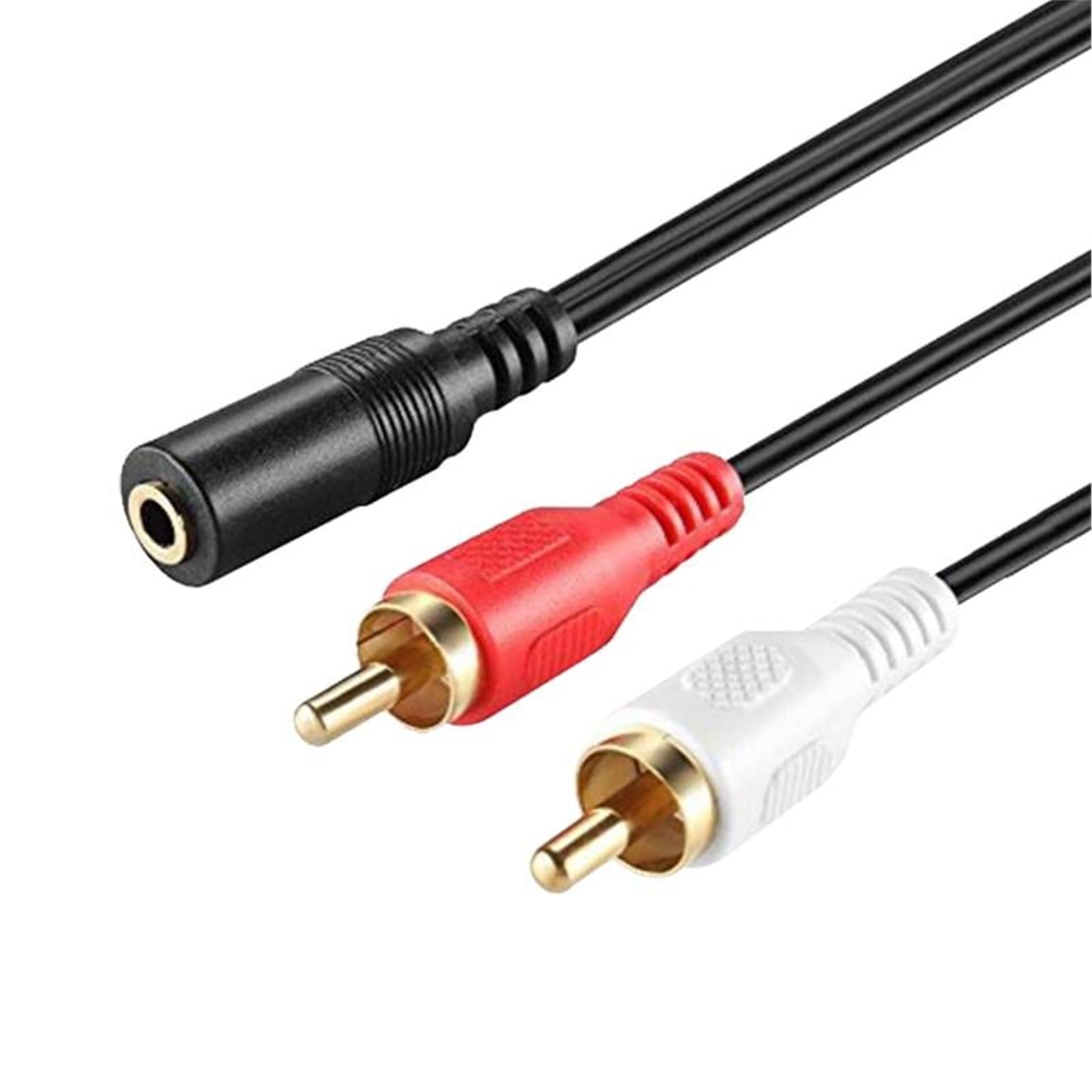Elektromer 2RCA- 3.5mm Stereo Dişi Kablo 1.5 Metre - RCA-Ses Kabloları