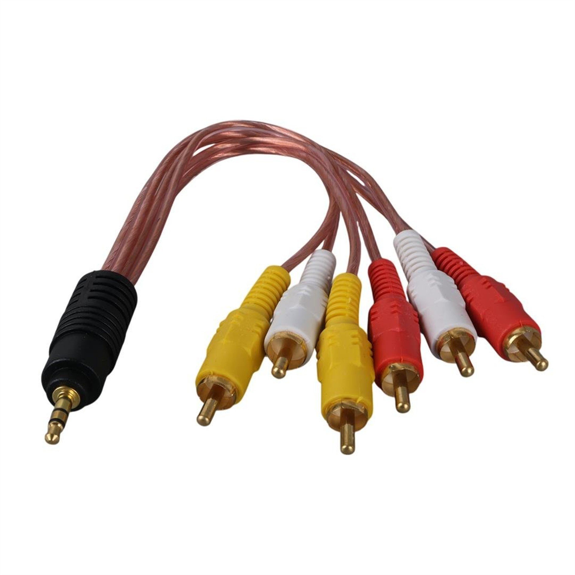 Elektromer 3.5 Mm Stereo Erkek -6 Tos Erkek 5+1 Ses Sistemi Kablosu - Fiş - Jack - Şase