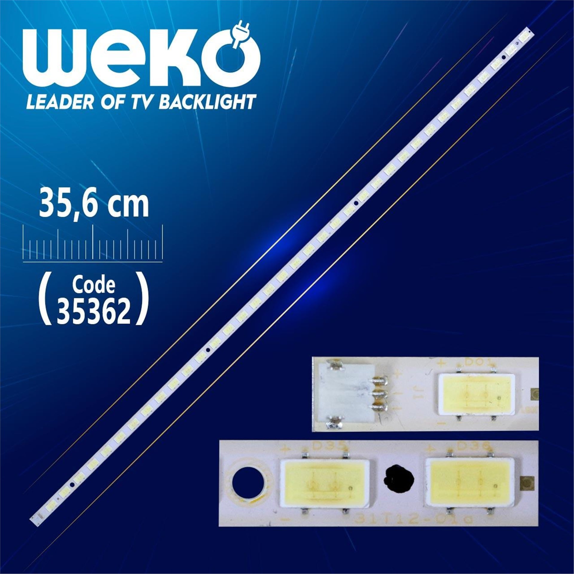 Weko 31T12-01A - 35.6 Cm - 36 Ledli (WK-421) Tv Led Bar - Tv Led Bar
