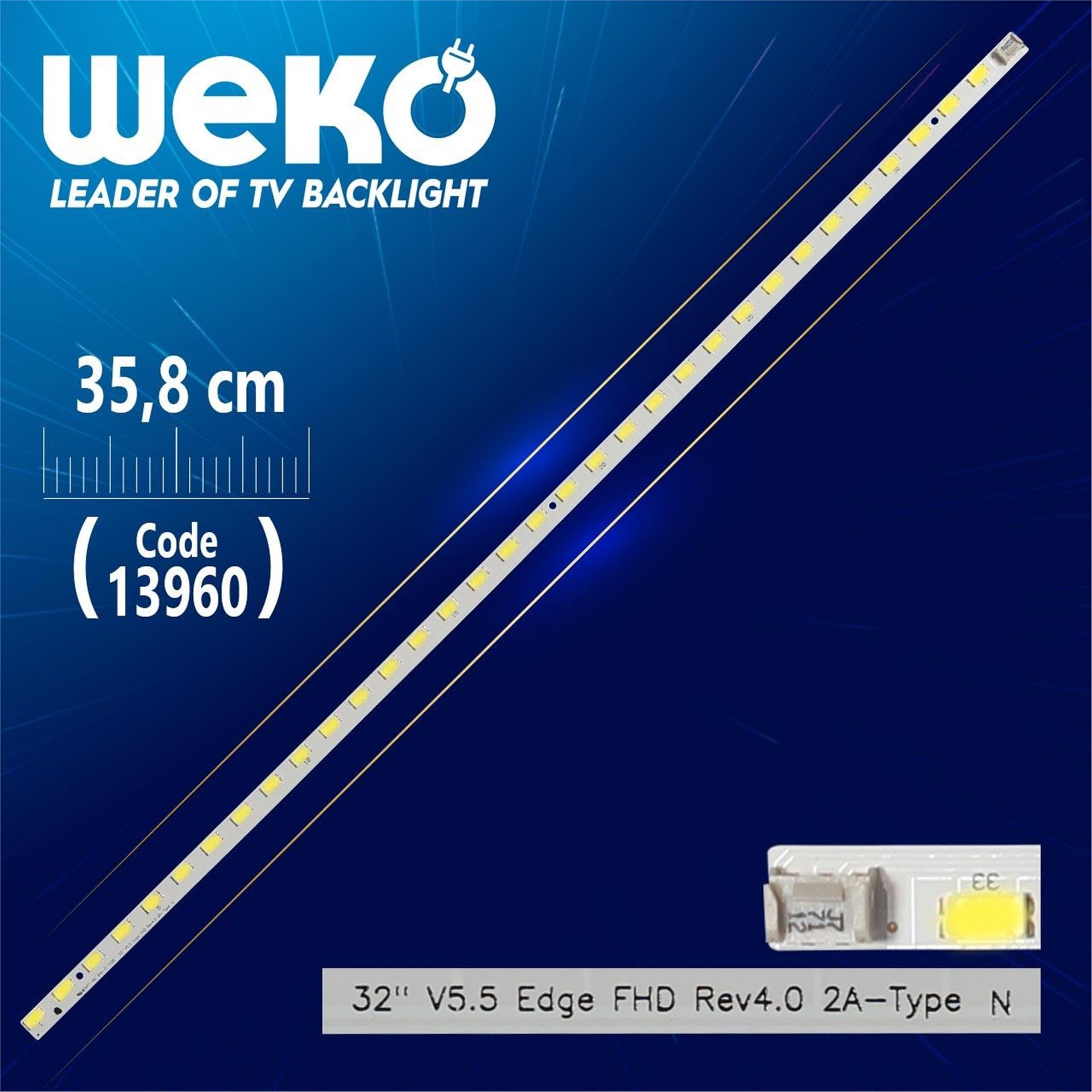 Weko 32 V5.5 Edge Fhd Rev4.0 2A-Type 33 Ledli 35.8 Cm (Wk-583) - LG Led Bar