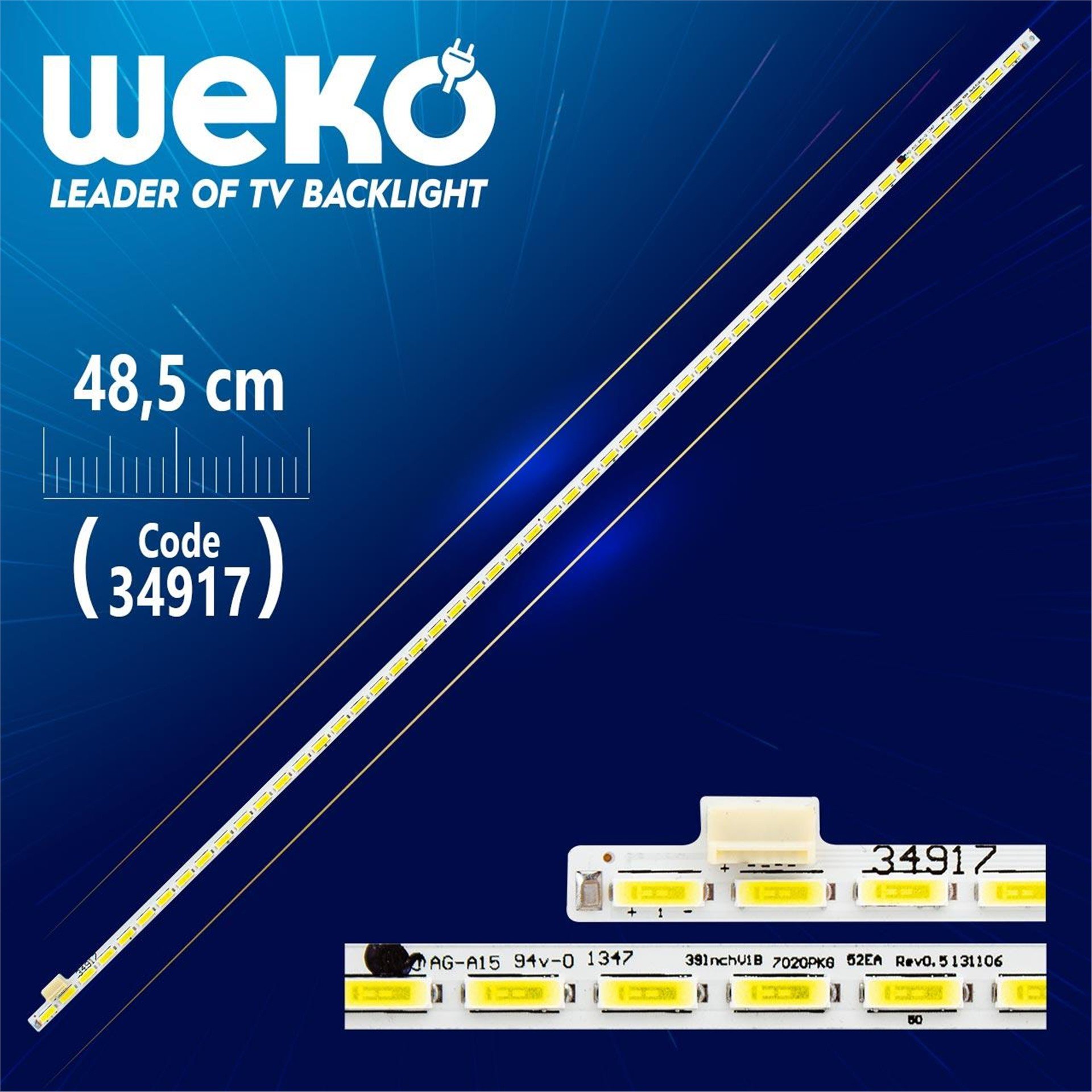 Weko 39INCH V1B 7020PKG 52EA REV0.5 131106 - 48.5 Cm 52 Ledli - WK-215 Led Tv Bar - Tv Led Bar