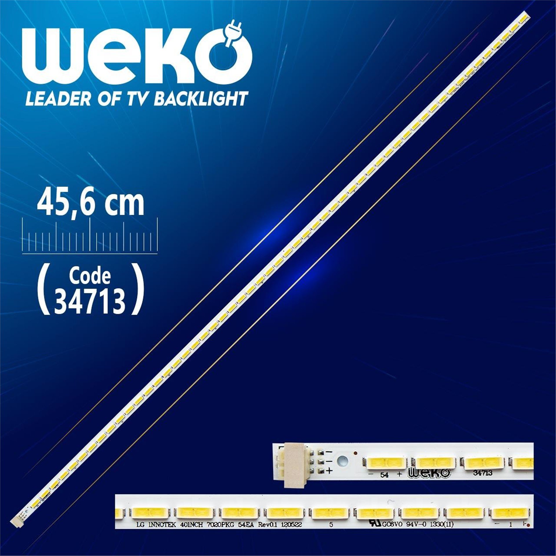 Weko 40INCH 7020PKG 54EA REV0.1 120522 - ( 45.6 Cm ) - 54 Ledli - (WK-020) Tv Led Bar - Tv Led Bar