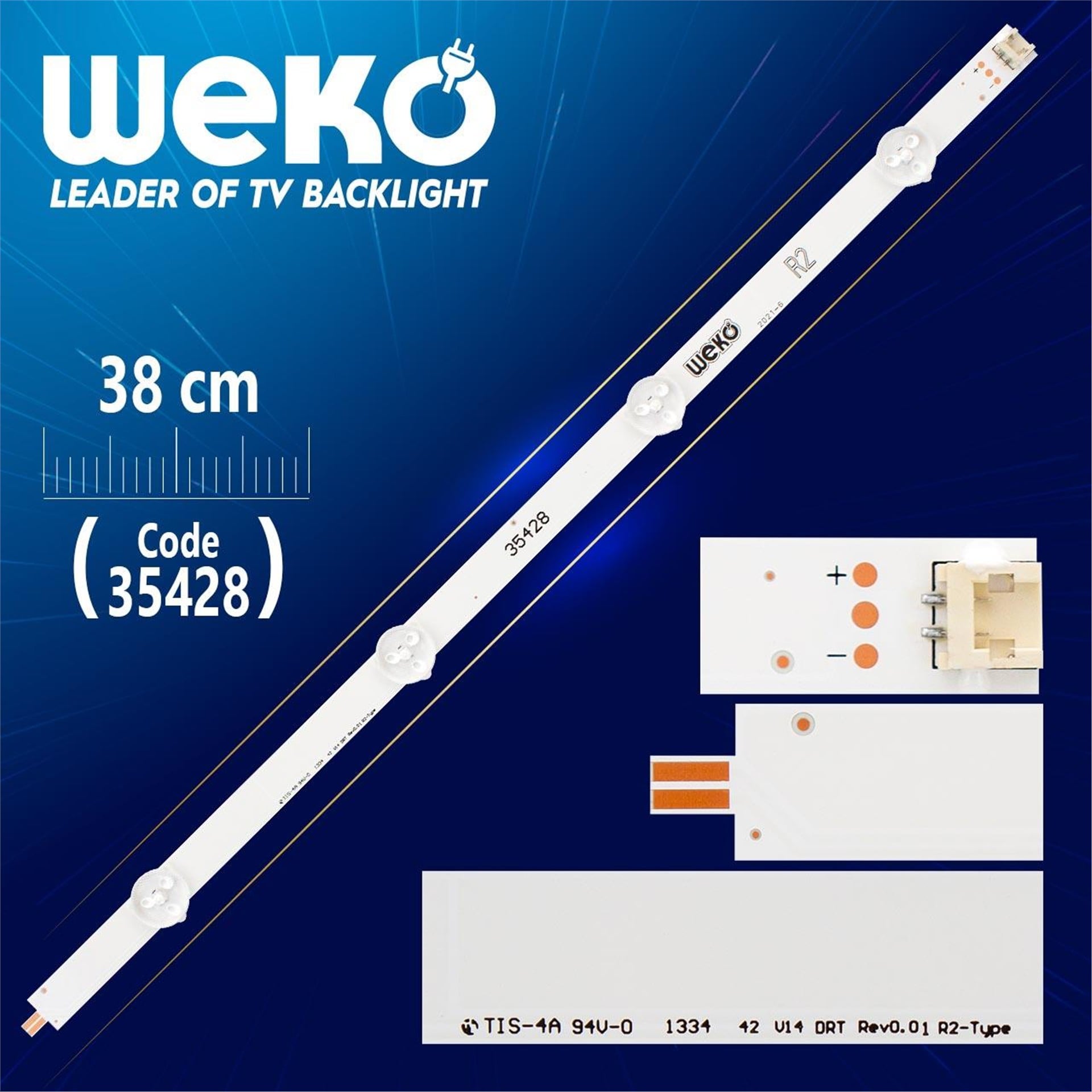 Weko 42'' V14 DRT REV0.0 1 R2-TYPE - 6916L-1458B - 38 Cm 4 Ledli - (WK-1006) Tv Led Bar - Tv Led Bar