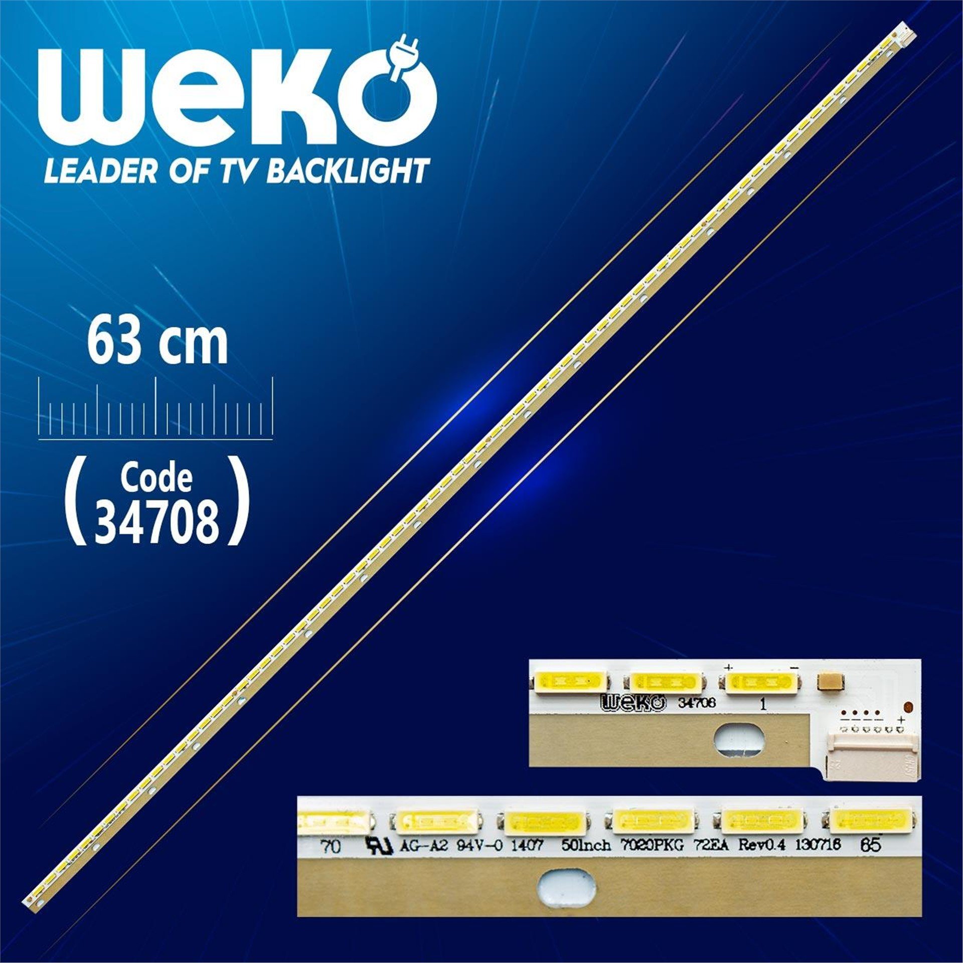Weko 50INCH 7020PKG 72EA REV1.0 140805 - 63 Cm 72 Ledli - WK-149 Led Tv Bar - Tv Led Bar