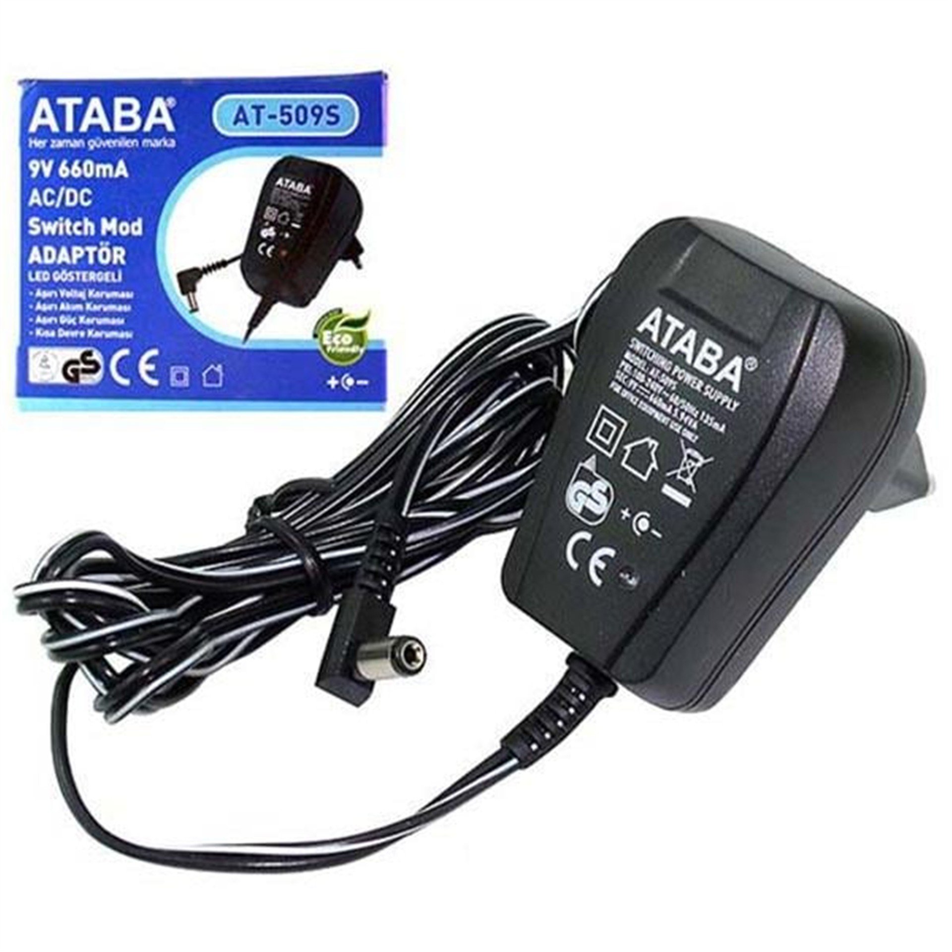 Ataba Ataba AT-509S 9V 500mA Switch Mode Adaptör - Adaptörler