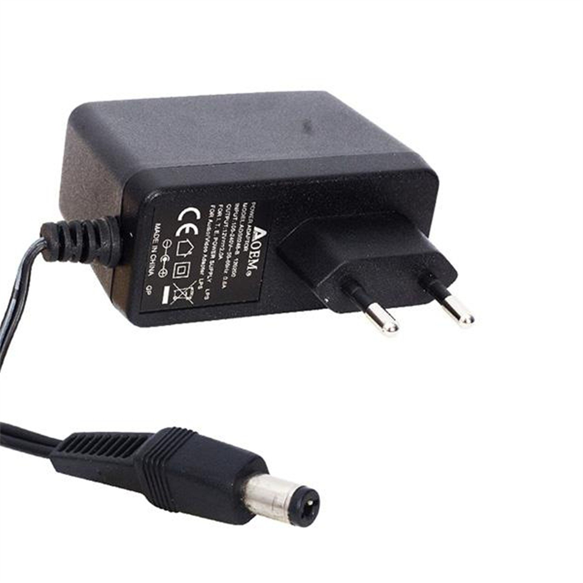 Oem Atech 12 Volt 2 Amper Priz Tip Plastik Kasa Adaptör - Adaptörler