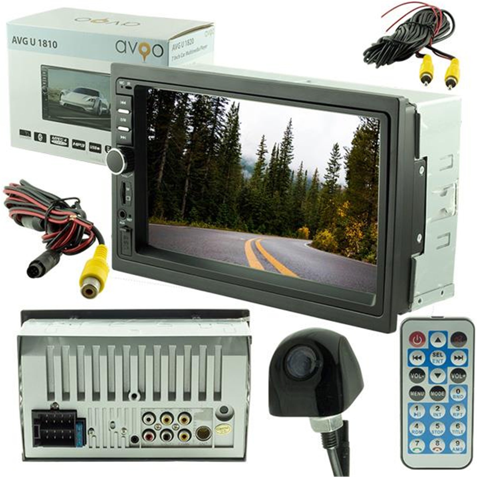 Avgo Avgo Avg-U1810 7 Tft Usb/Sd/Bluetooth Özellikli Geri Vites Kameralı Double Oto Teyp - Double Teyp