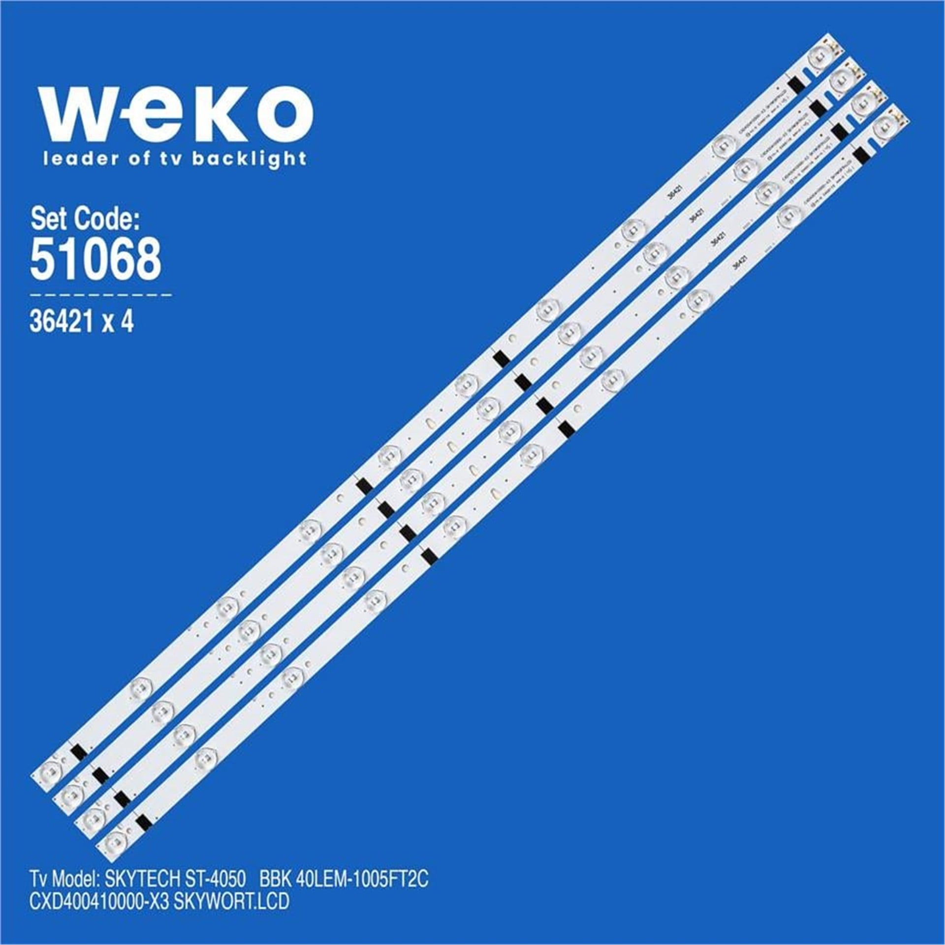 Weko Bbk 40LEM-1005FT2C 40'' 4 Adet Led Bar - BBK Led Bar
