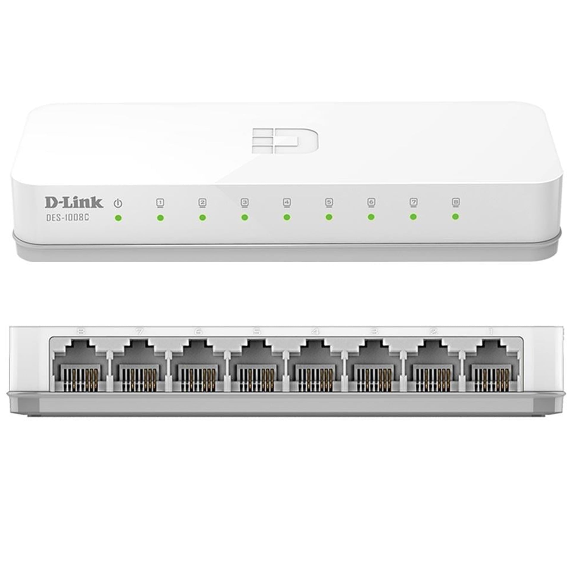 D-Link D-Link DES-1008c 10/100 Mbps 8 Port Ethernet Switch - Ethernet Switch
