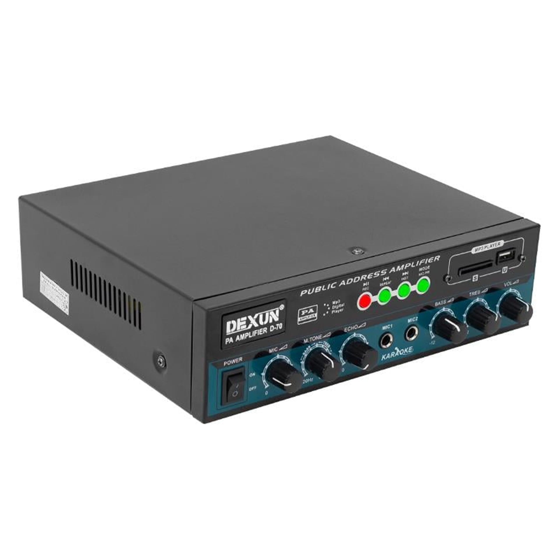 Dexun Dexun D-70 USB-SD-AUX-Bluetooth Destekli 50 Watt 100 Volt 4-16 Ohm Hat Trafolu Anfi - Seslendirme Amfileri