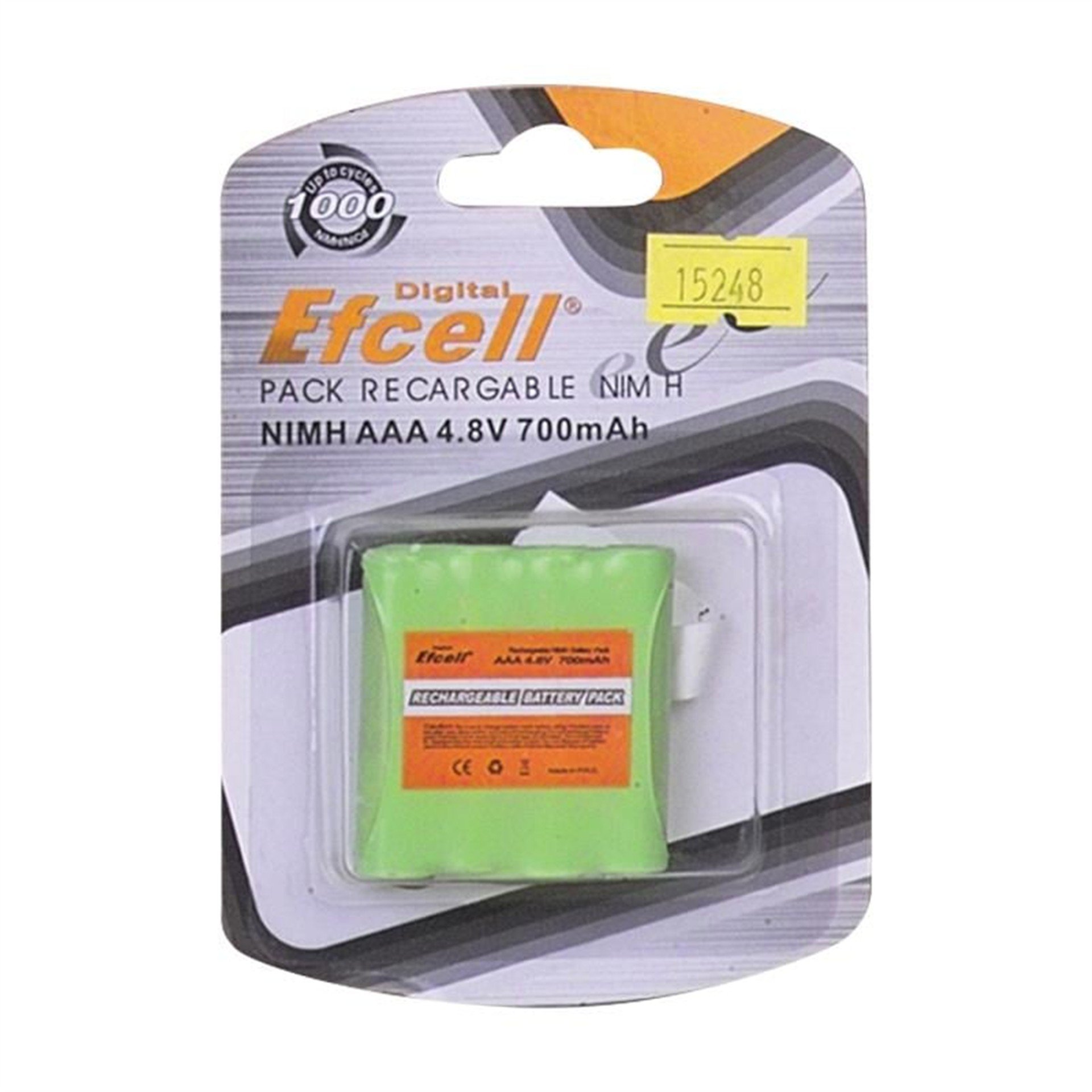 Efcell Efcell 4.8 Volt 700 Mah Telsiz Telefon Pili - Şarjlı Piller