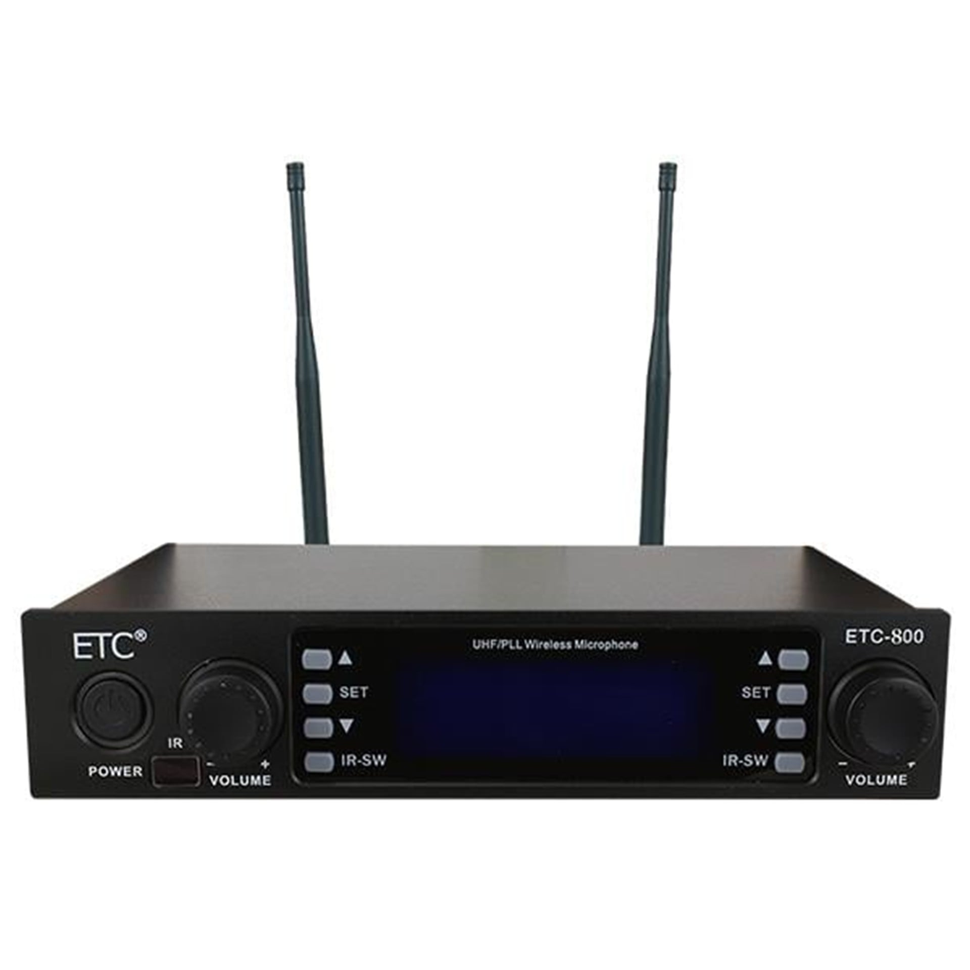 Etc Etc-800 Uhf 2 Yaka Çift Tünerli Kablosuz Telsiz Mikrofon - Kablosuz Mikrofonlar