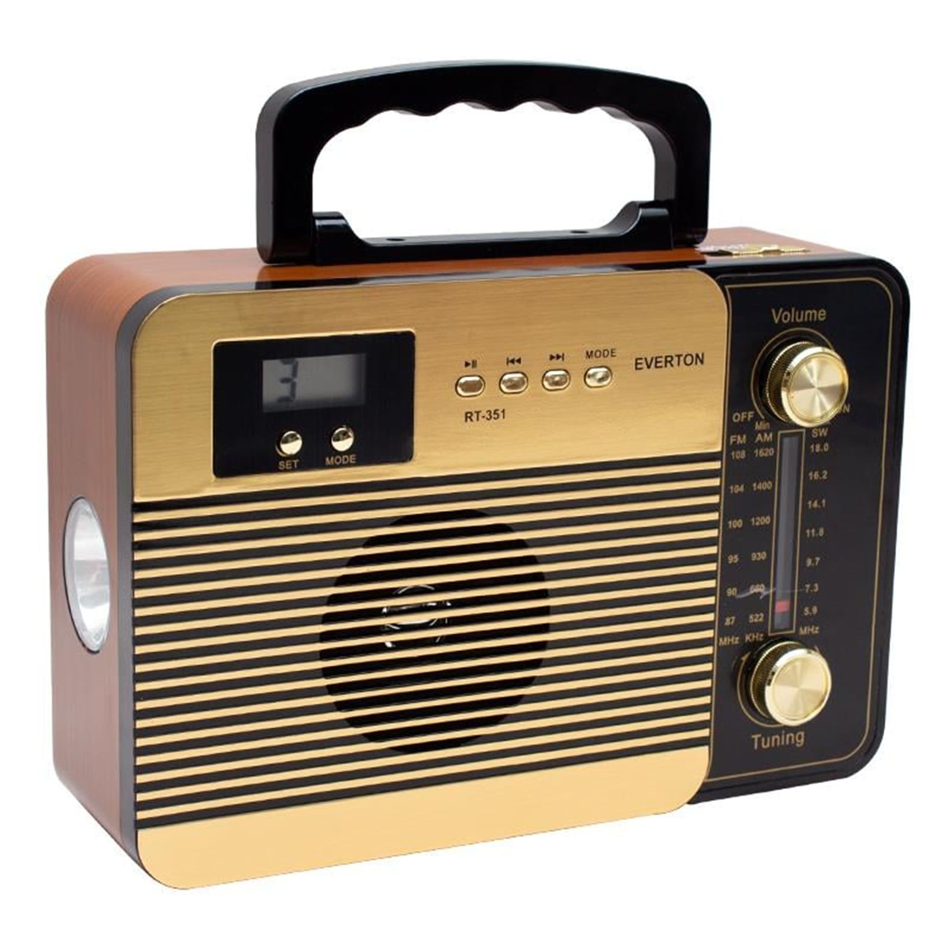 Everton Everton RT-351BT USB/SD/FM/AW/SW/AUX/Bluetooth Destekli Müzik Kutusu - Taşınabilir Radyo