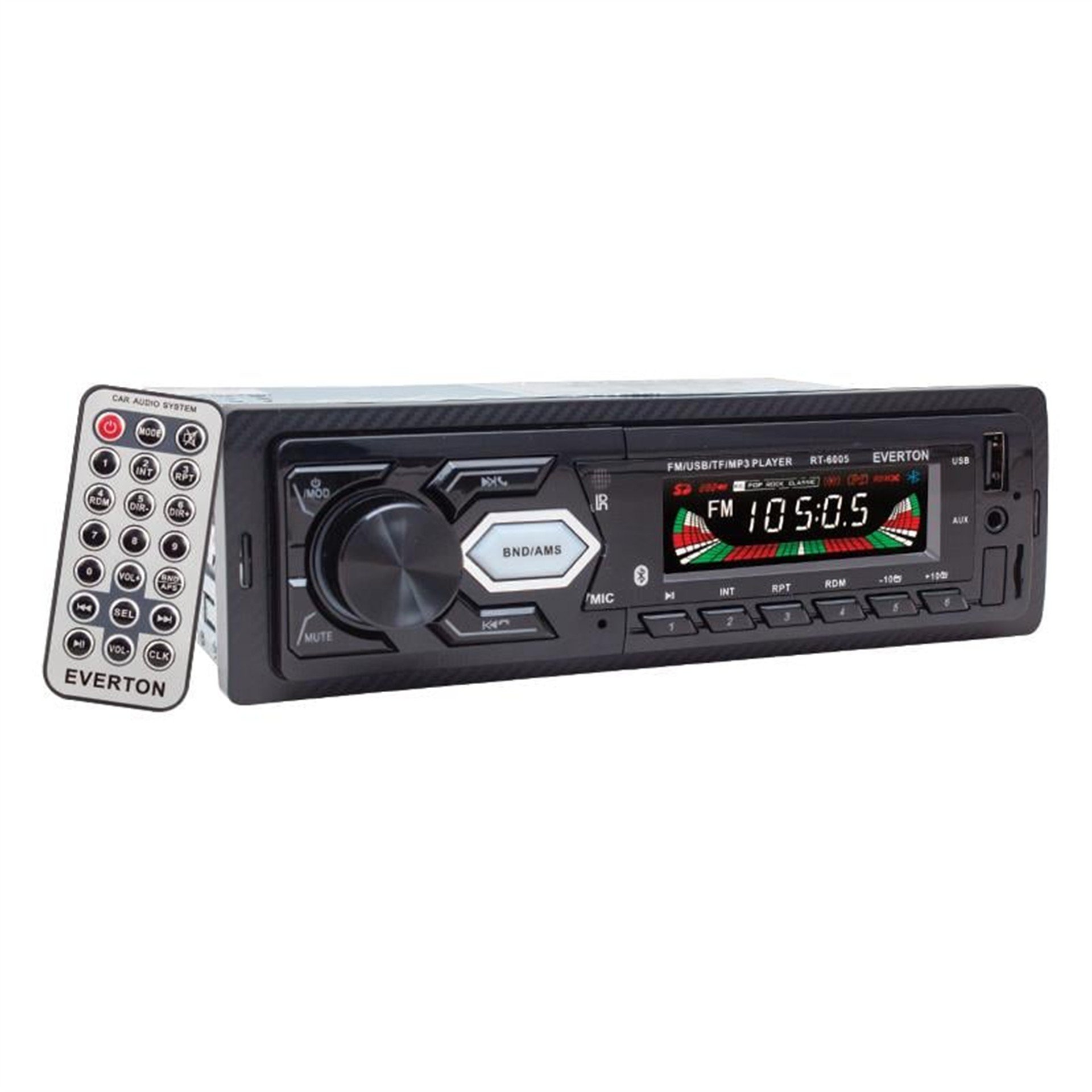 Everton Everton RT-6005 Bluetoothlu USB/SD/FM/AUX/MP3 Çalarlı Mekaniksiz Oto Teyp - Oto Teyp