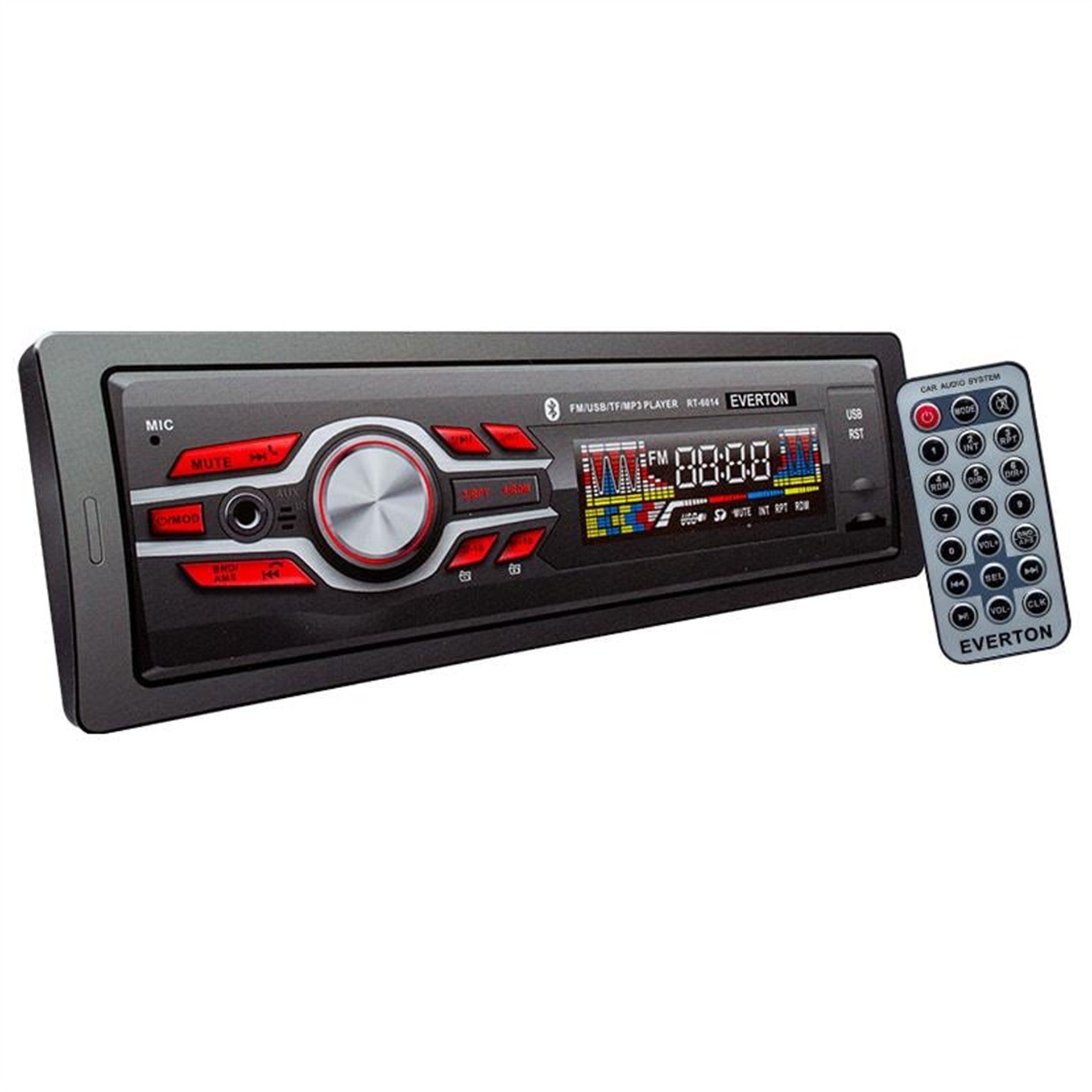 Everton Everton RT-6014 Bluetoothlu USB/TF/FM/AUX/BT MP3 Çalarlı Mekaniksiz Oto Teyp - Oto Teyp