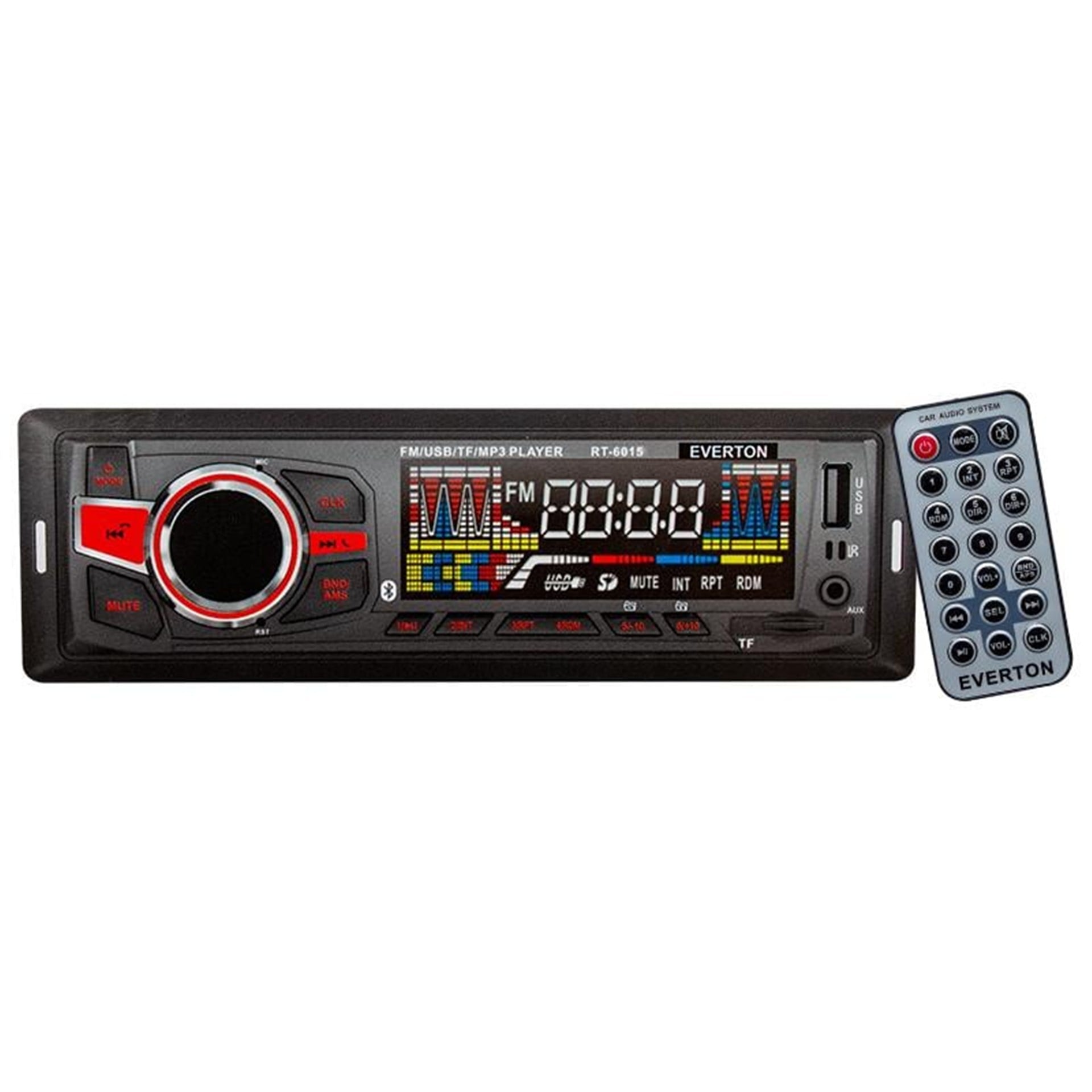 Everton Everton RT-6015 Bluetoothlu USB/TF/FM/AUX/BT MP3 Çalarlı Mekaniksiz Oto Teyp - Oto Teyp