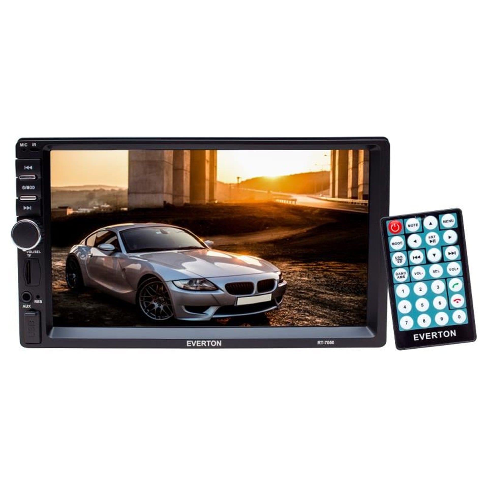 Everton Everton RT-7050 7 inç Tft USB-SD-Bluetooth Double DIN Oto Teyp (Geri Vites Kamera Takılabilir) - Double Teyp
