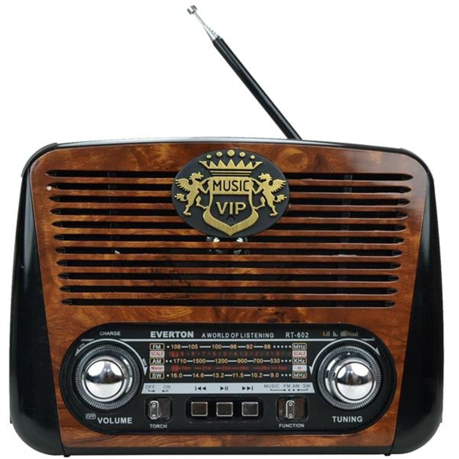 Everton Everton VT-602BT USB-SD-FM-Bluetooth Destekli Nostaljik Radyo - Taşınabilir Radyo