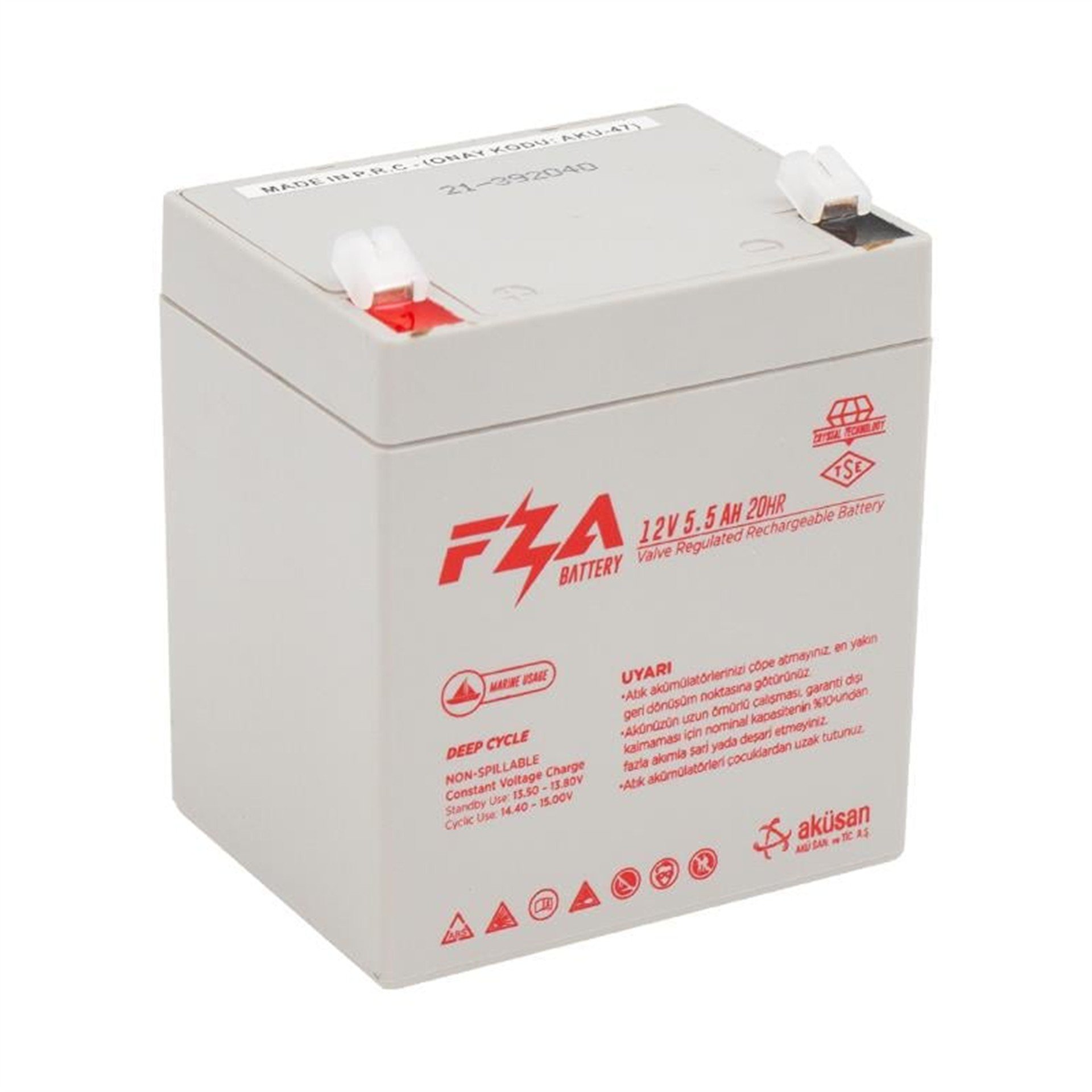 FZA FZA 12 Volt 5.5 Amper Akü (90 x 70 x 101 Mm) - Kuru Akü