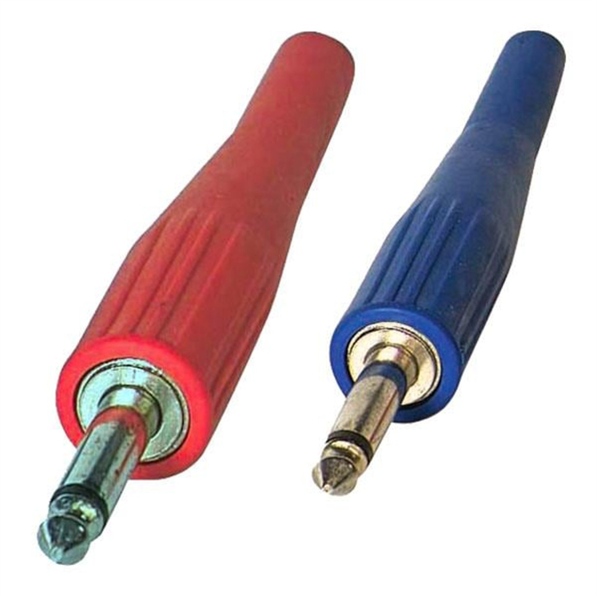 Elektromer Gitar Jack Mono Plastik Mavi - Fiş - Jack - Şase