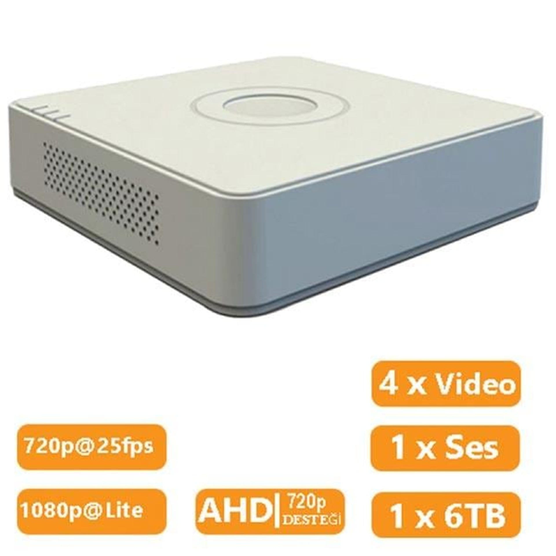 Haikon Haikon DS-7104HGHI-F1 4 Kanal 1080P Lite HD-TVI Kayıt Cihazı - Hibrit Kayıt Cihazları