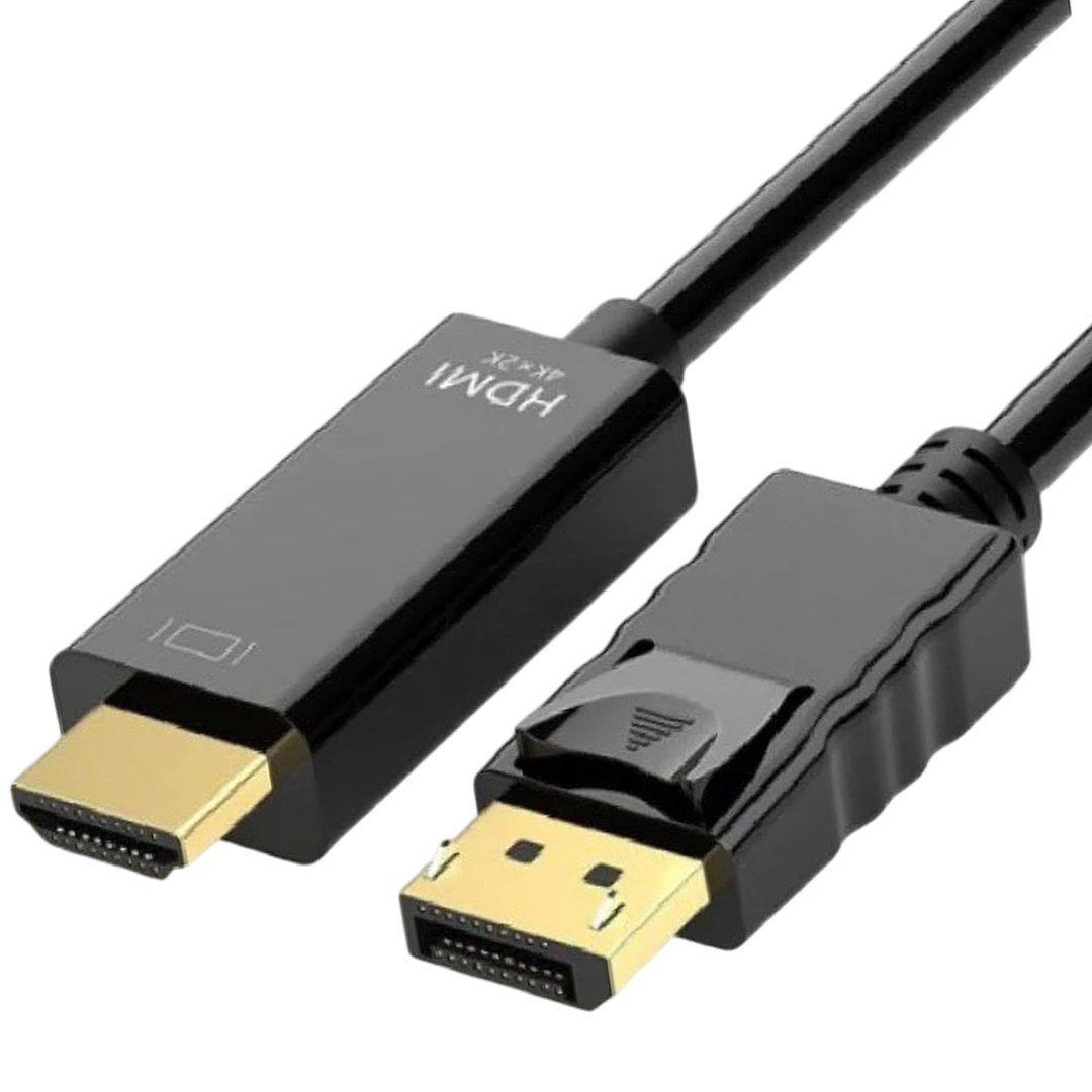 HIREMCO HRM0500B8LAJ 1.8 METRE 4K 60HZ DİSPLAYPORT DP TO HDMI GÖRÜNTÜ AKTARIM KABLOSU