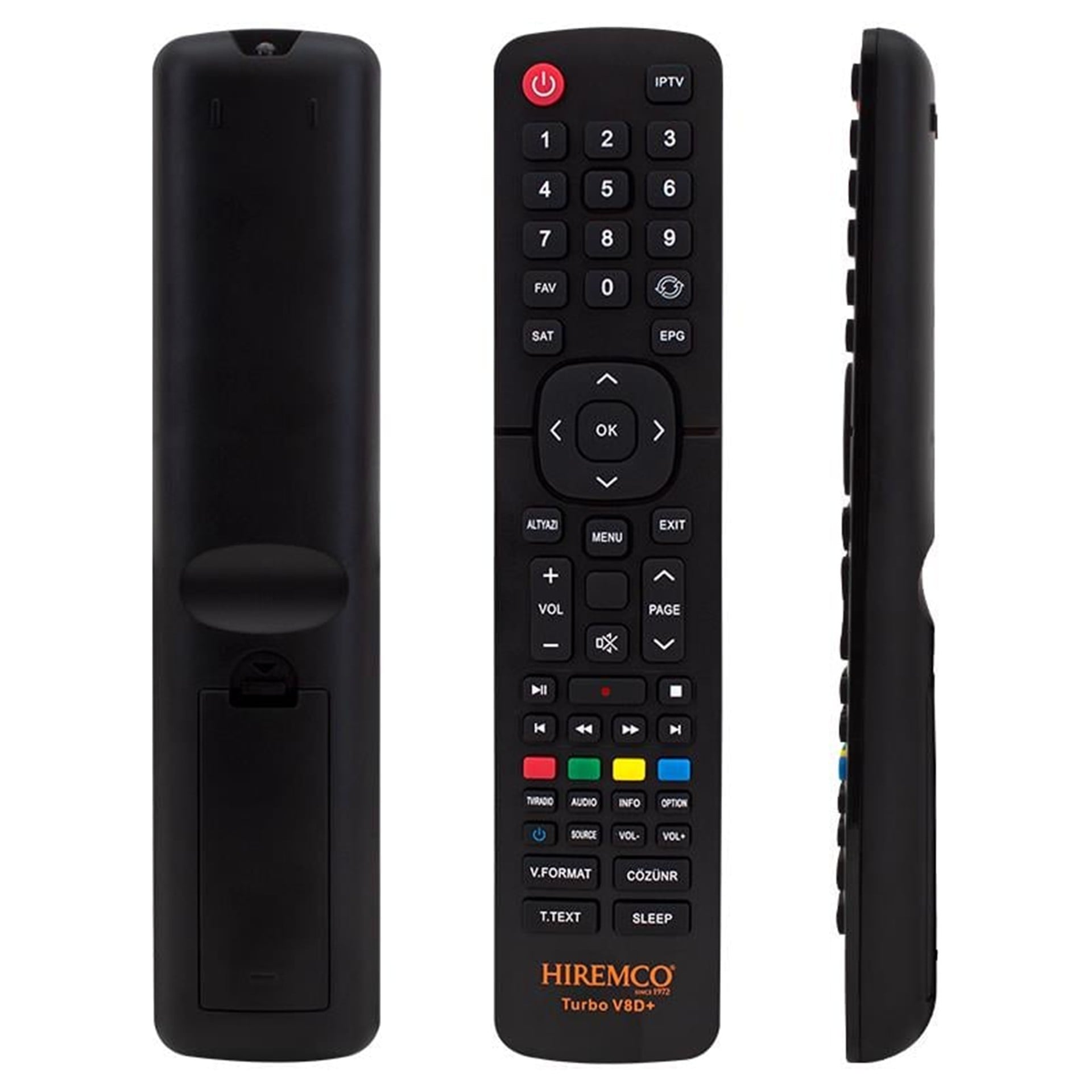 Hiremco Hiremco Turbo V8D+ Uydu Alıcı Kumandası - Hiremco Uydu Alıcı Kumandaları