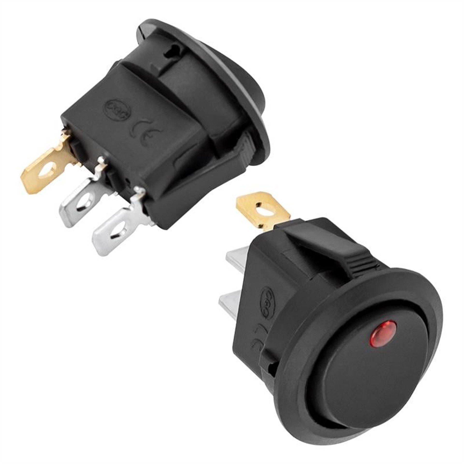 Powermaster IC-132A Işıklı 3 Pinli 12 Volt DC 20 Amper Açma-Kapama Anahtarı - Anahtar Çeşitleri