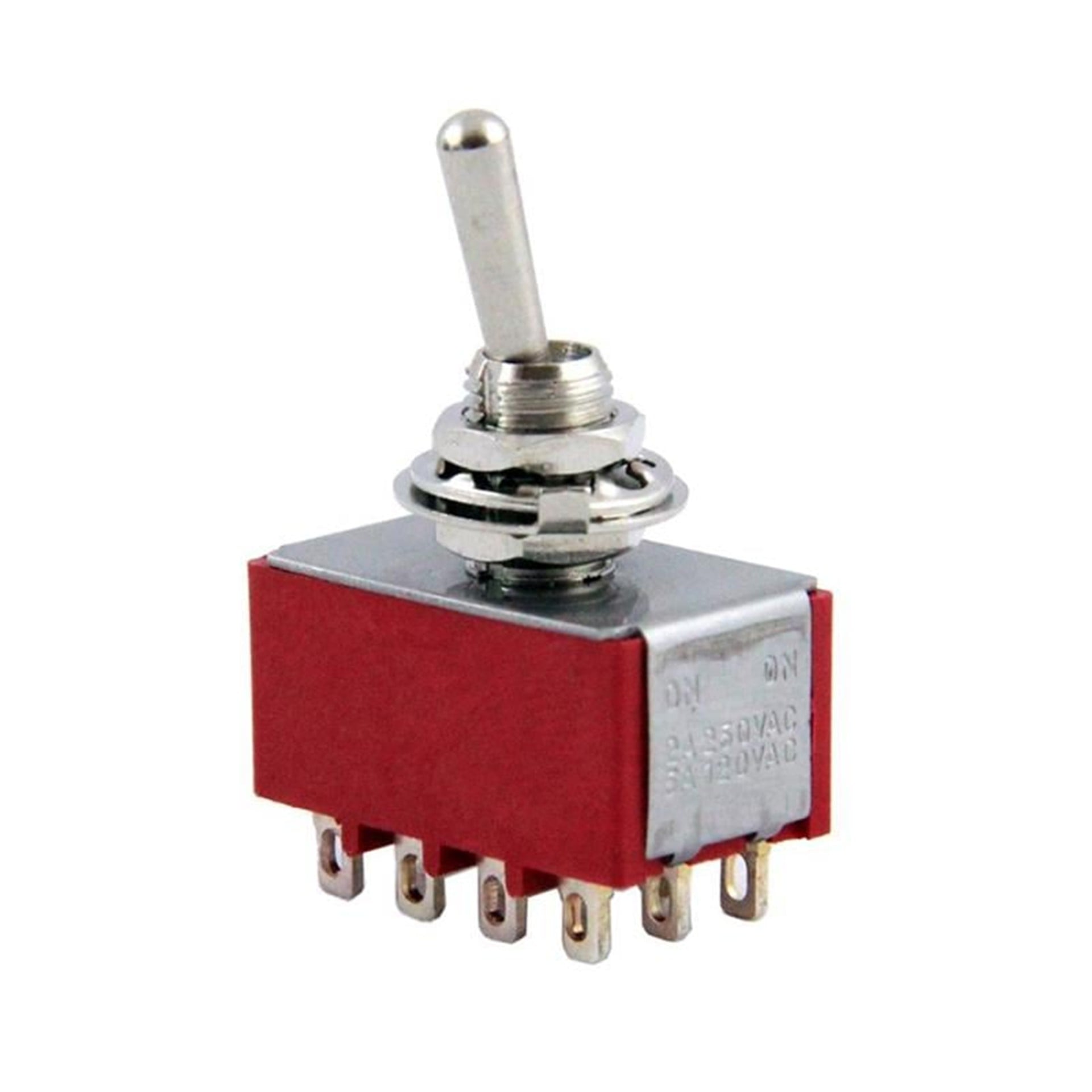 Powermaster IC-148C  On-On Ø6mm 12P Toggle Switch MTS-402 - Fiş - Jack - Şase - Buton - Konnektör