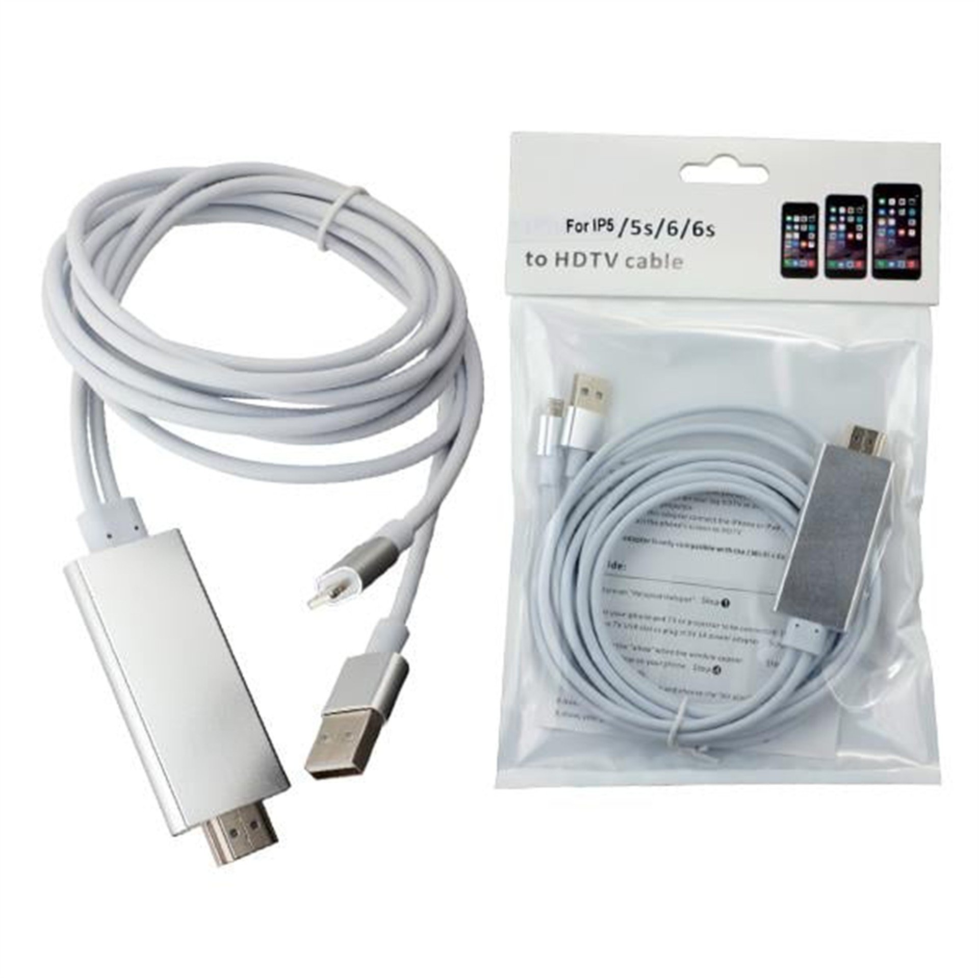 Powermaster iPhone 5-5S-6-6S HDTV Görüntü Aktarım Kablosu - Diğer Aksesuar Çeşitleri