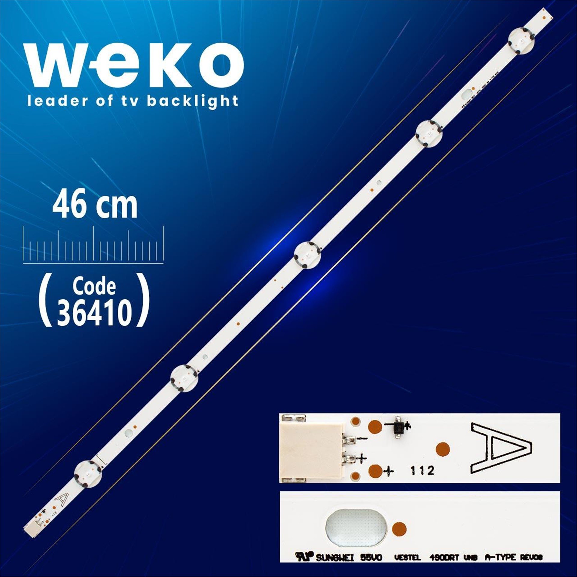 Weko Jl.D49051330-078AS-C_V01 A TYPE- 5 LEDLİ- 46 CM - Tv Led Bar - Tv Led Bar