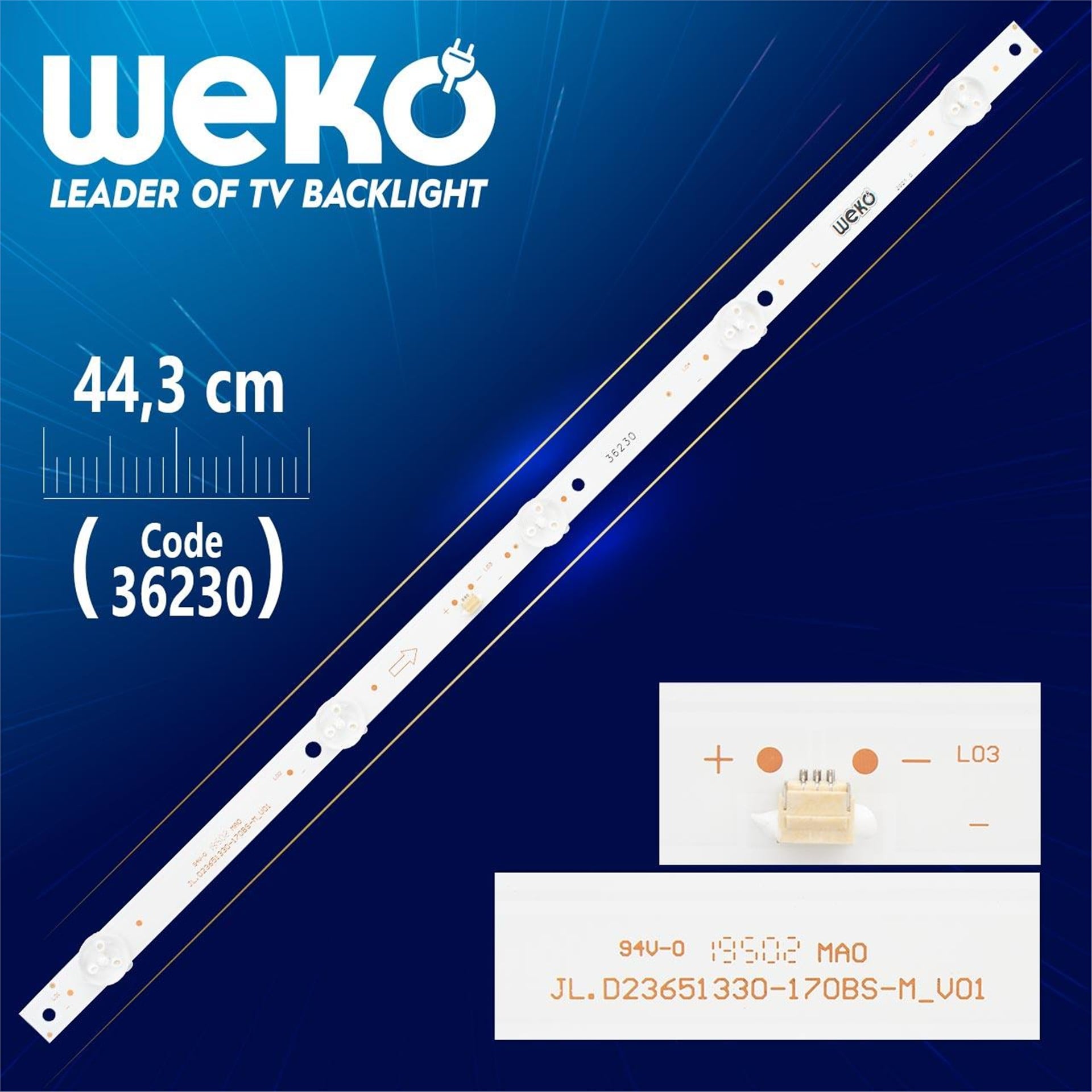 Weko JL.D23651330-170BS-M_V01 5 Ledli  44,3 Cm Tv Led Bar - Tv Led Bar