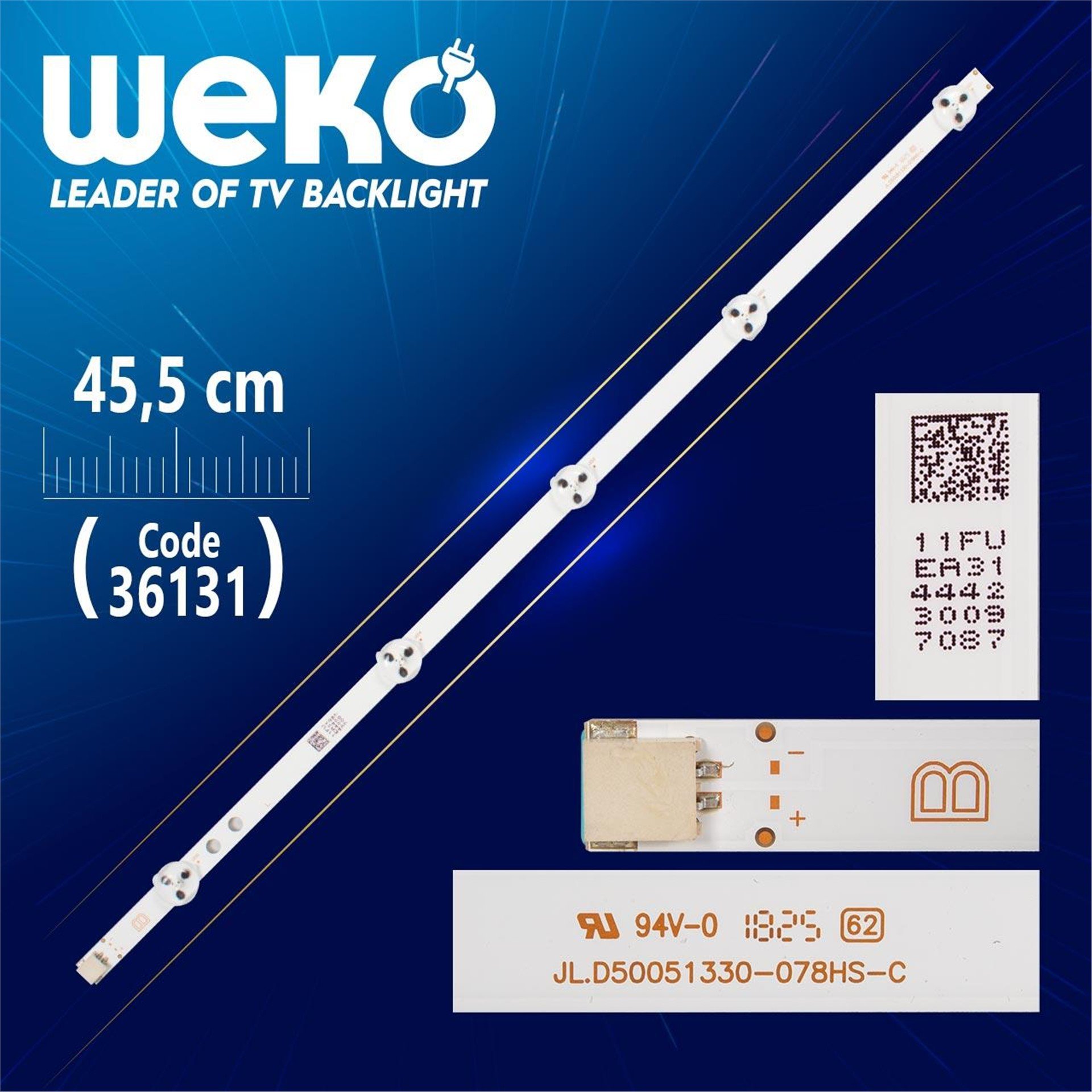 Weko JL.D50051330-078HS-C BTYPE - 5 LEDLİ - 45.5 CM - Tv Led Bar - Tv Led Bar